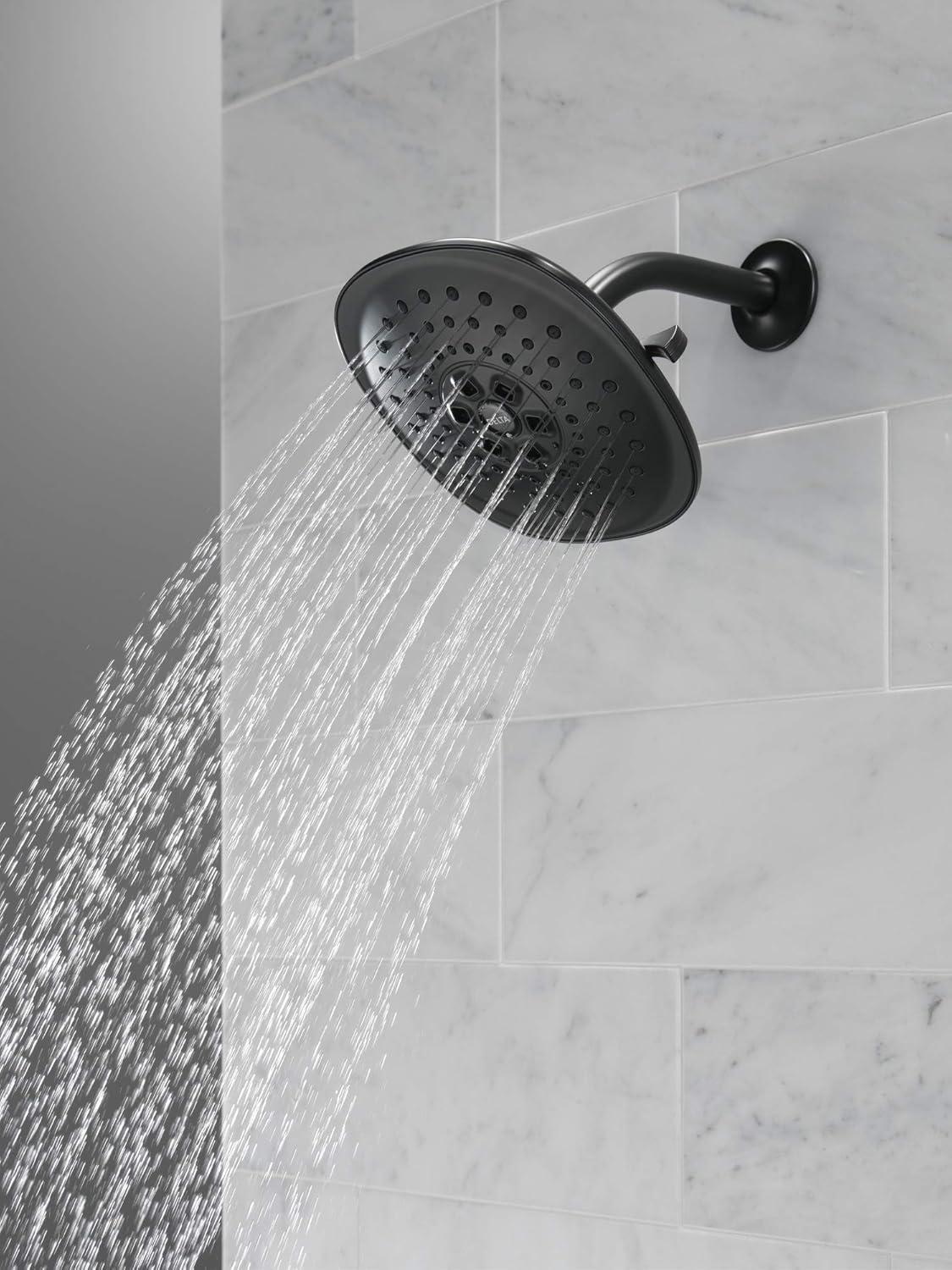 Universal Showering Components Shower Head in Matte Black