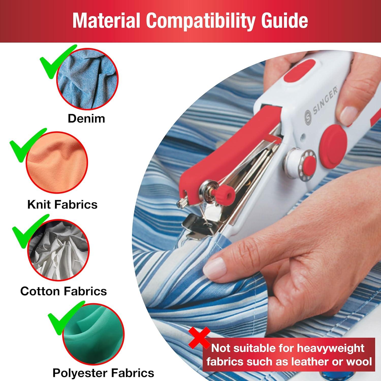 SINGER Stitch Sew Quick Portable Mending Machine - Single Thread Machine for Quick Repairs
