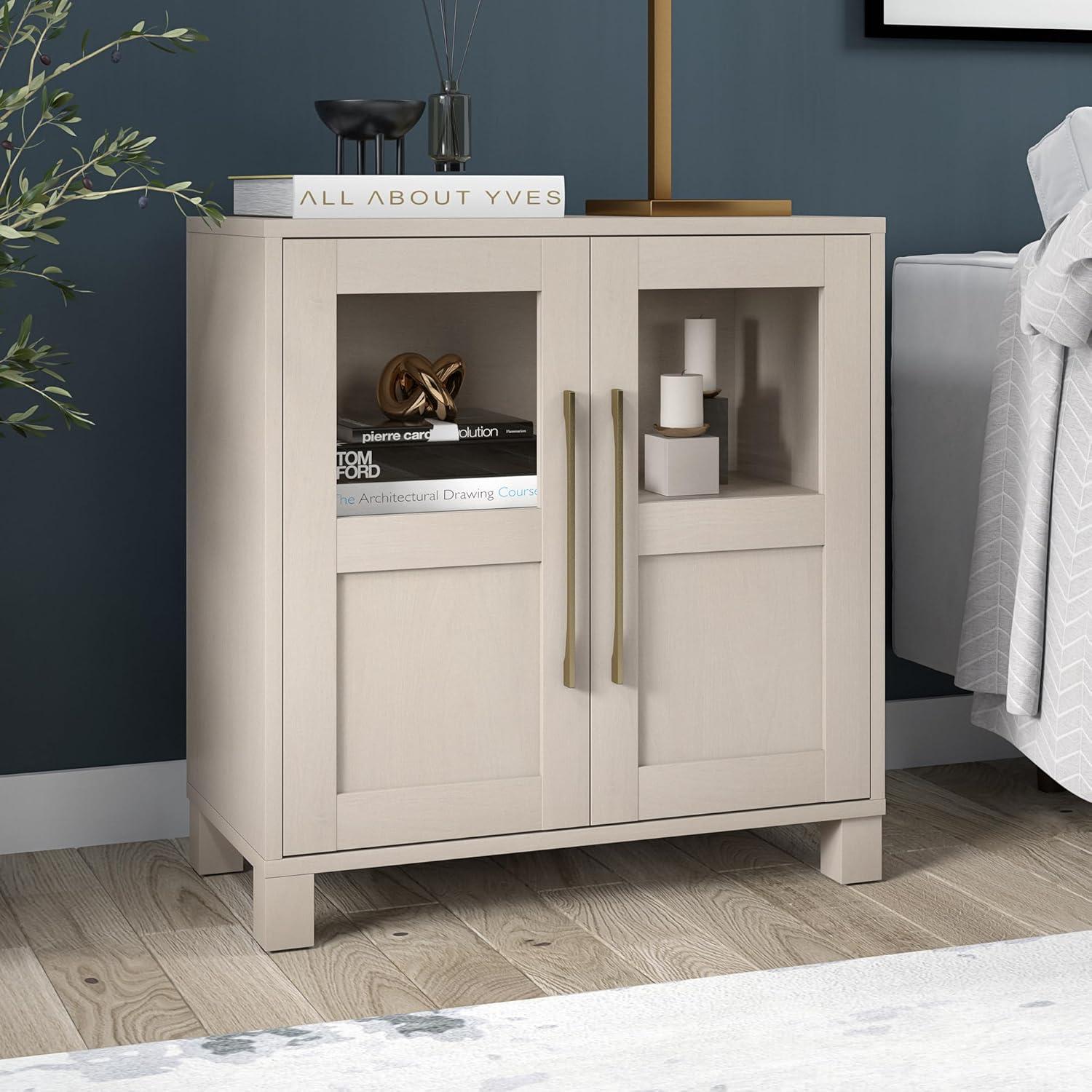 Alder White 28" Adjustable Shelving Accent Cabinet