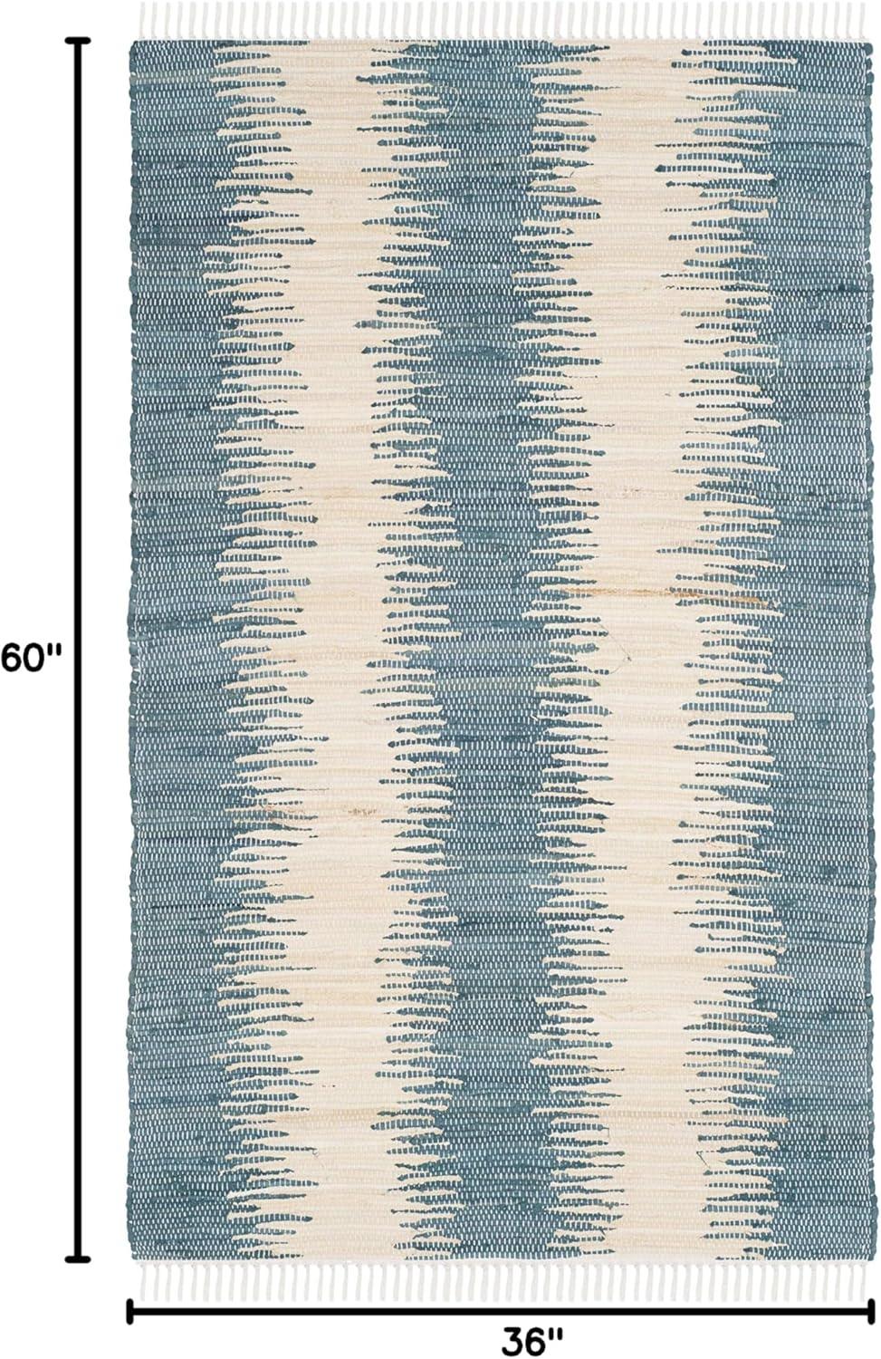 Montauk MTK751 Hand Woven Indoor Accent Rug - Blue - 3'x5' - Safavieh