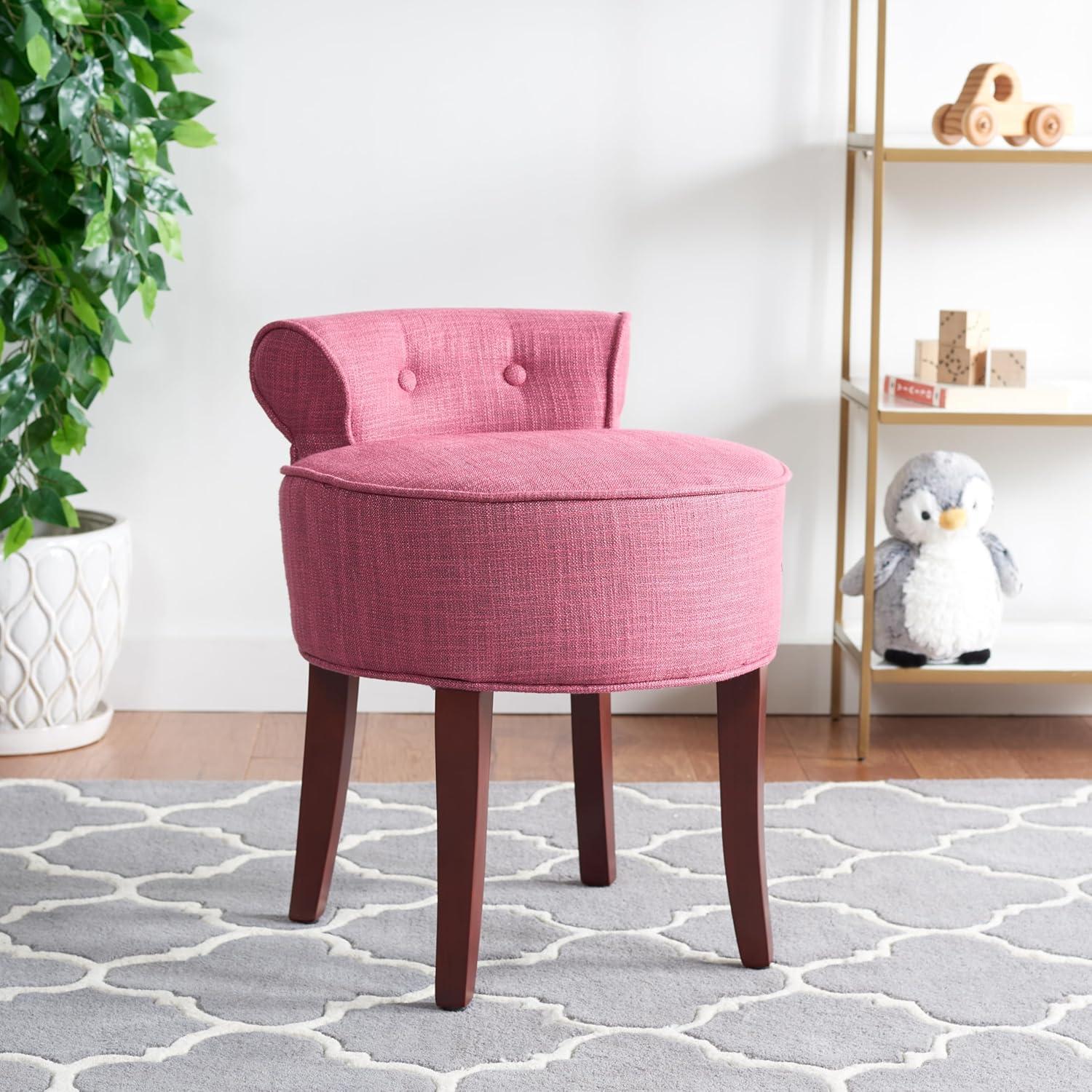 Georgia Vanity Stool - MCR4546 - Rose - Safavieh