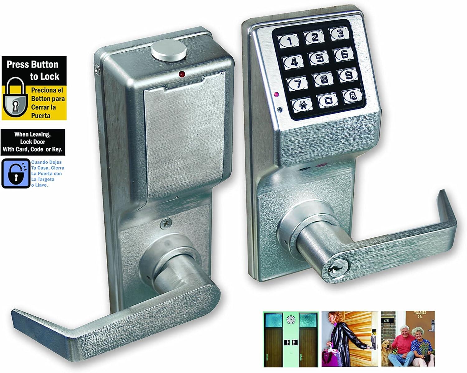 Trilogy Satin Chrome Keyless Entry Door Lever