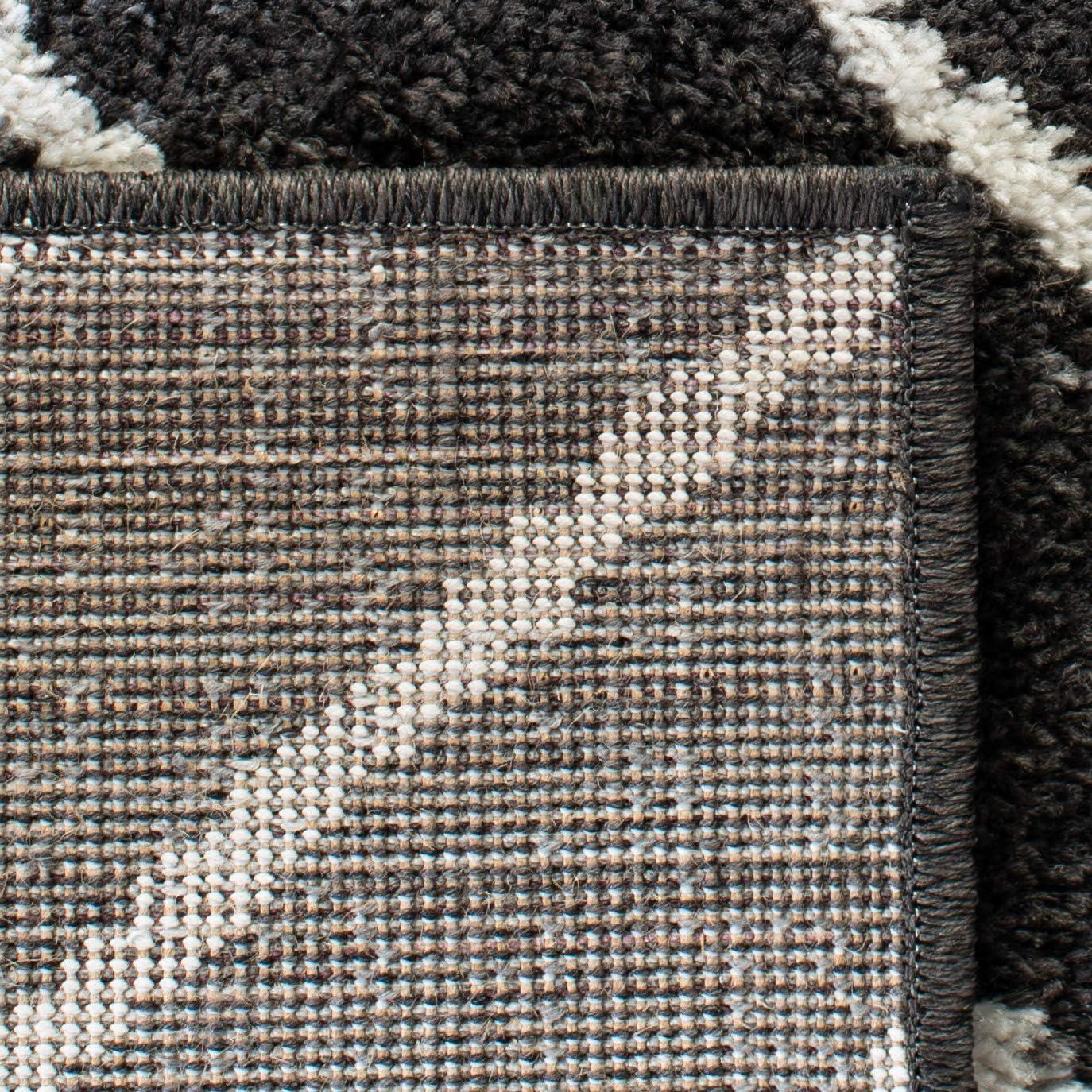 Adirondack ADR241 Machine Made Indoor Area Rug - Brown/Ivory - 6'x6' - Safavieh