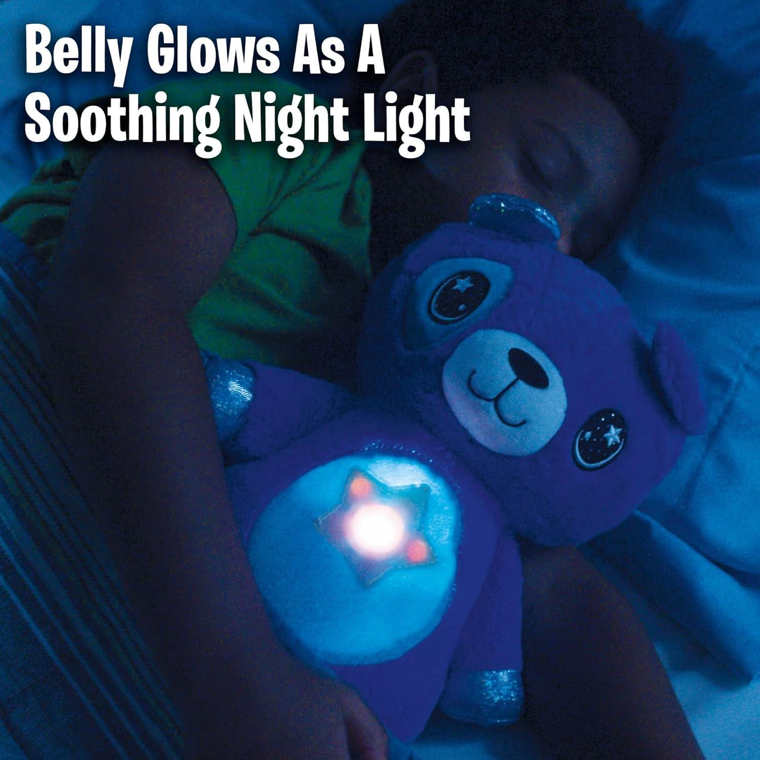 Ontel Star Belly Dream Lites, Stuffed Animal Night Light, Cuddly Blue Puppy
