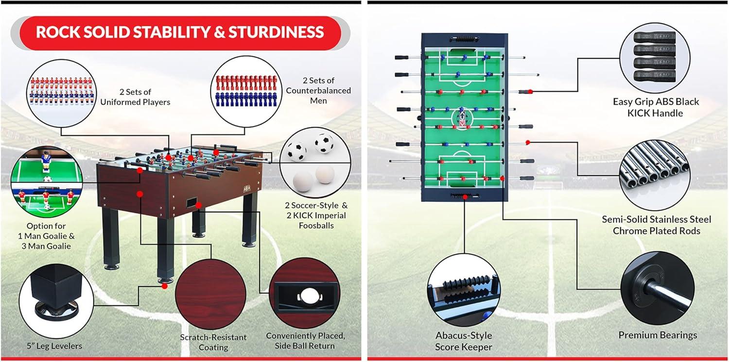 KICK Foosball Tables KICK Ambassador 55"  Foosball Table | Wayfair