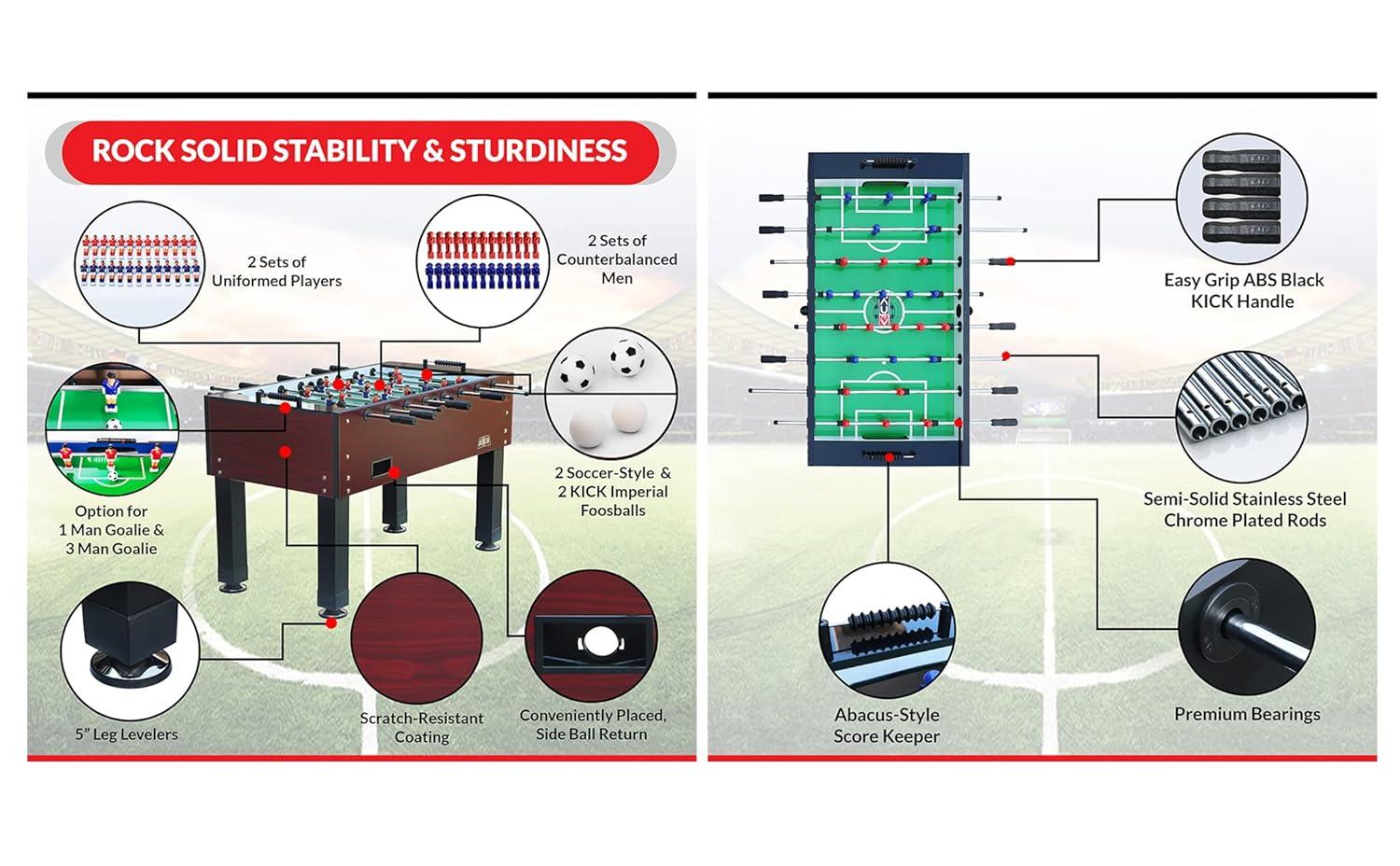 KICK Foosball Tables KICK Ambassador 55"  Foosball Table | Wayfair