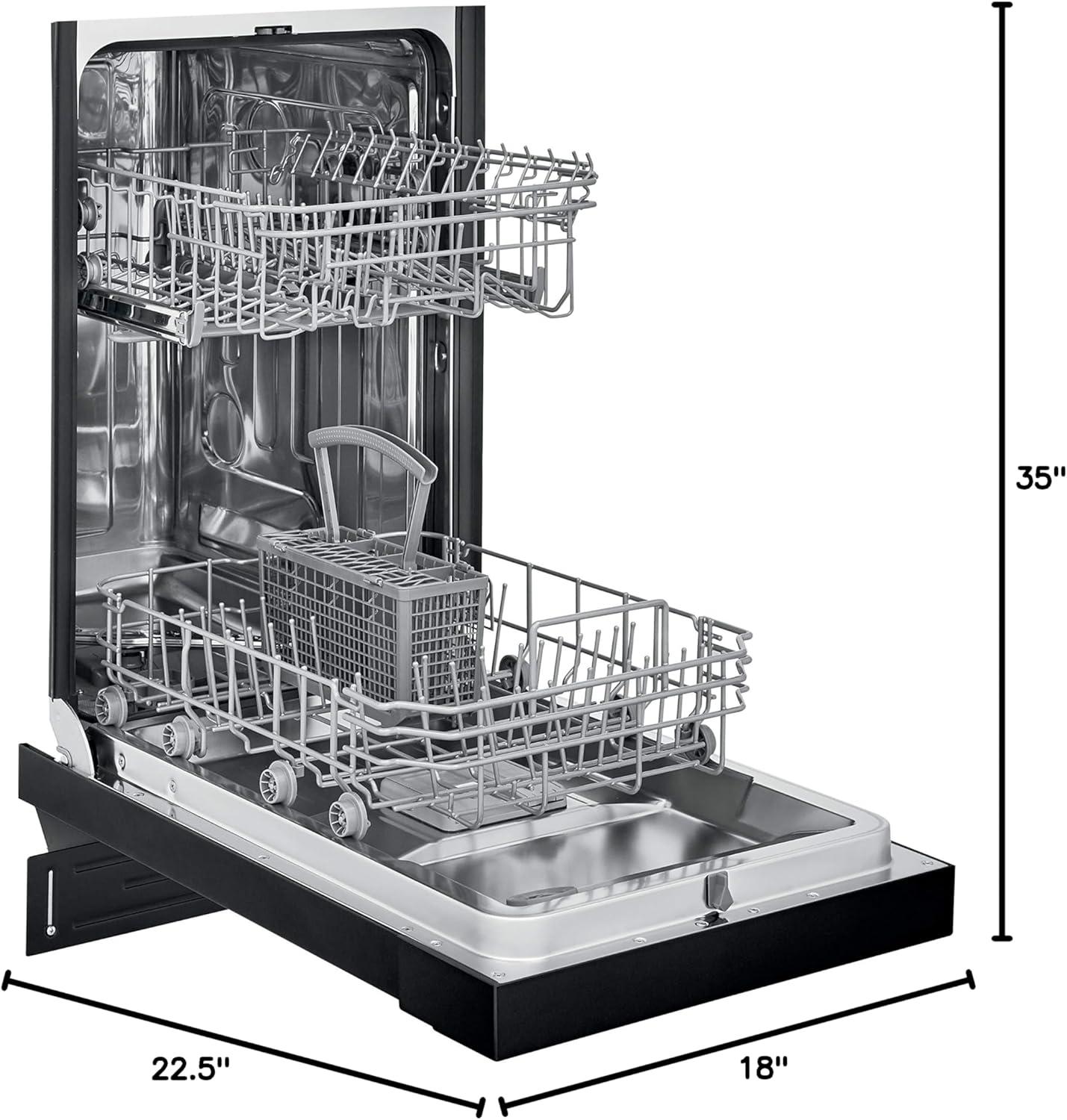 Frigidaire Series 18" 52 dBA Built-in Full Console Dishwasher with Cycle Status Indicators