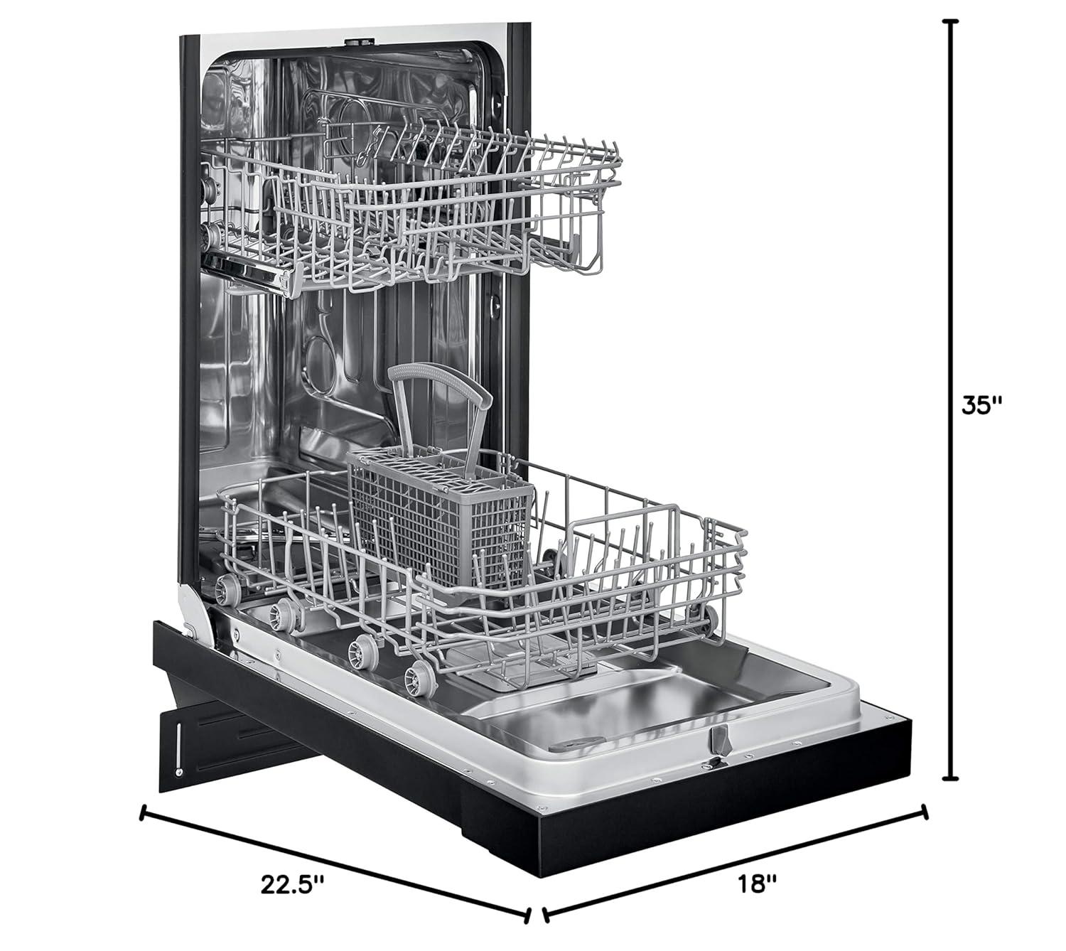 Frigidaire Series 18" 52 dBA Built-in Full Console Dishwasher with Cycle Status Indicators