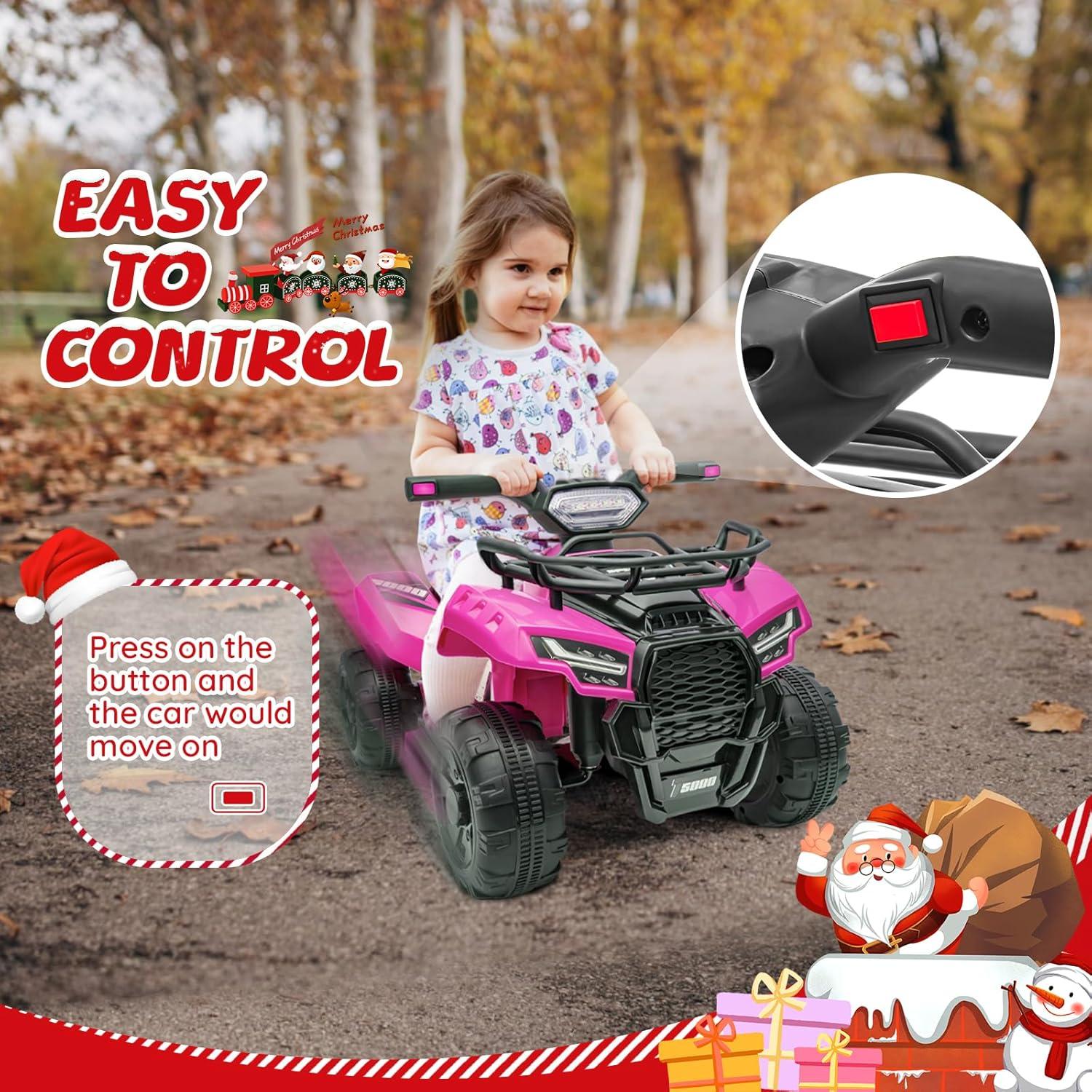 Aosom Aosom 6 Volt 1 Seater All-Terrain Vehicles Battery Powered Ride On