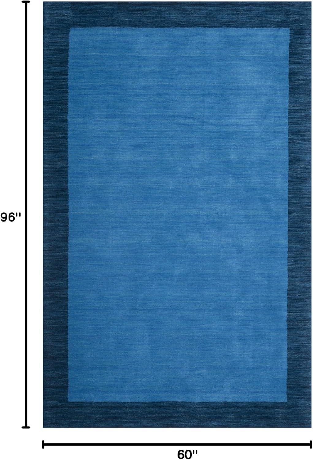 Himalaya HIM580 Hand Loomed Area Rug - Light Blue/Dark Blue - 5'x8' - Safavieh.