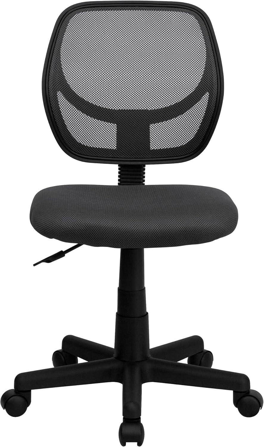 ErgoComfort 360 Swivel Mesh Task Chair with Lumbar Support, Gray and Black