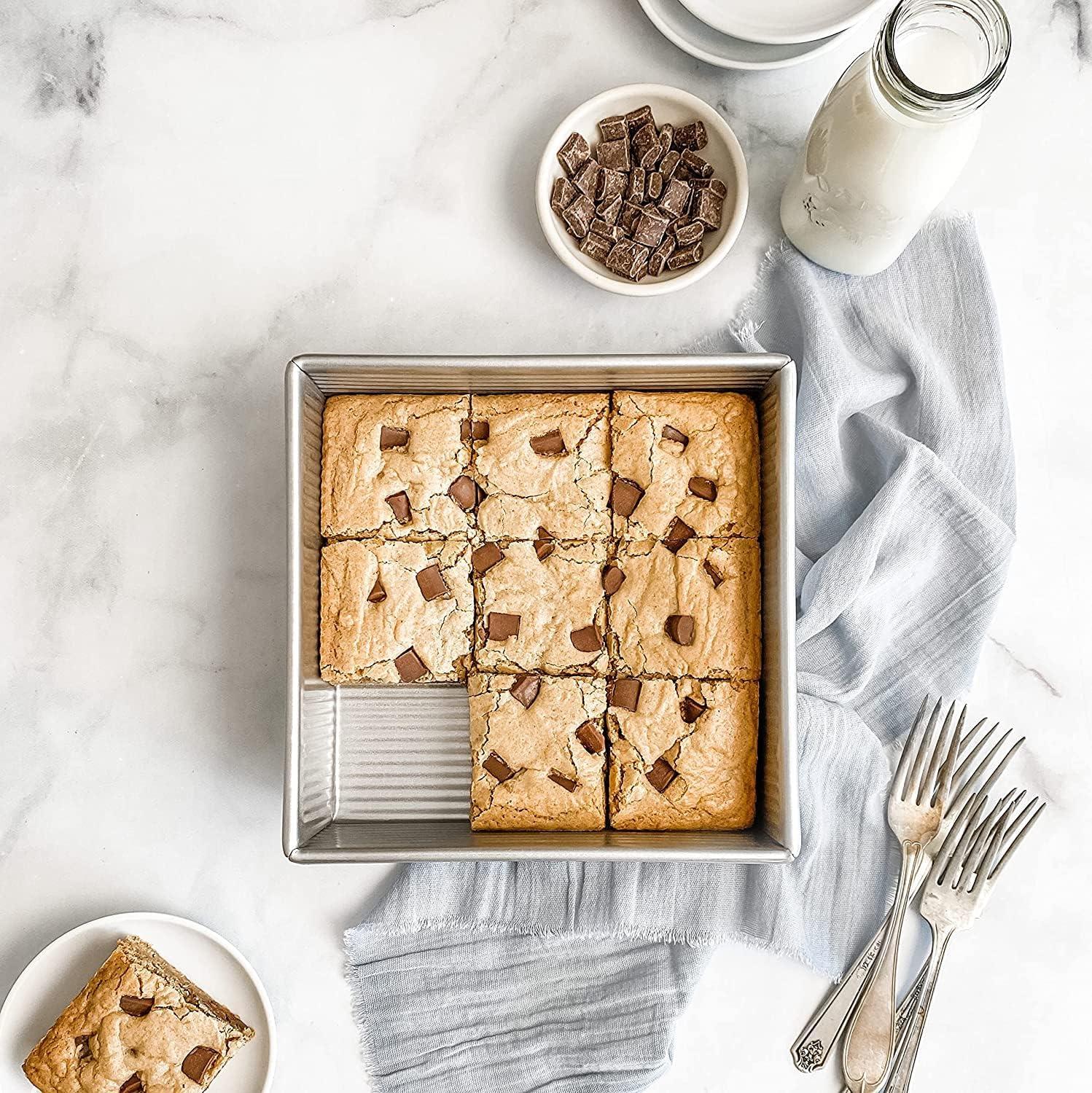 8-Inch Nonstick Aluminized Steel Square Cake Pan