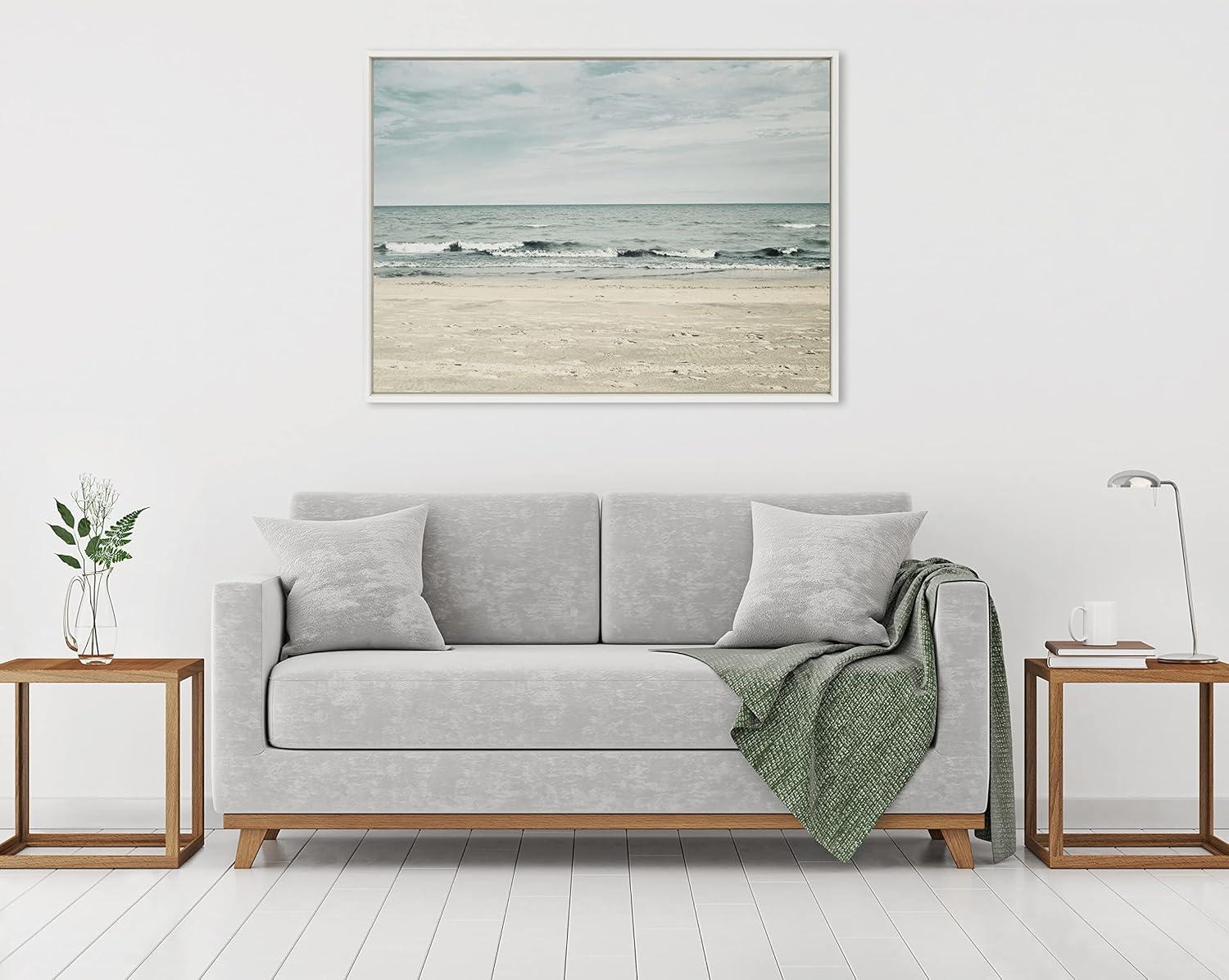 Sylvie Beach 2 Framed Canvas by Emiko and Mark Franzen - Kate & Laurel All Things Decor