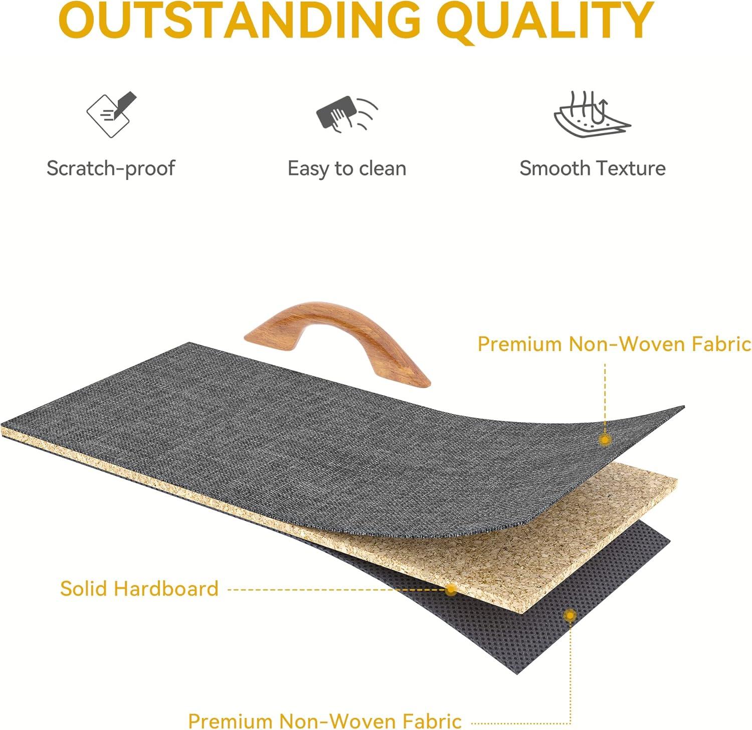 8-Drawer Fabric Dresser with Sturdy Steel Frame and Wooden Top, Tall Double Dresser for Bedroom, Closet, or Living Room, Easy-Pull Handles for Convenient Storage