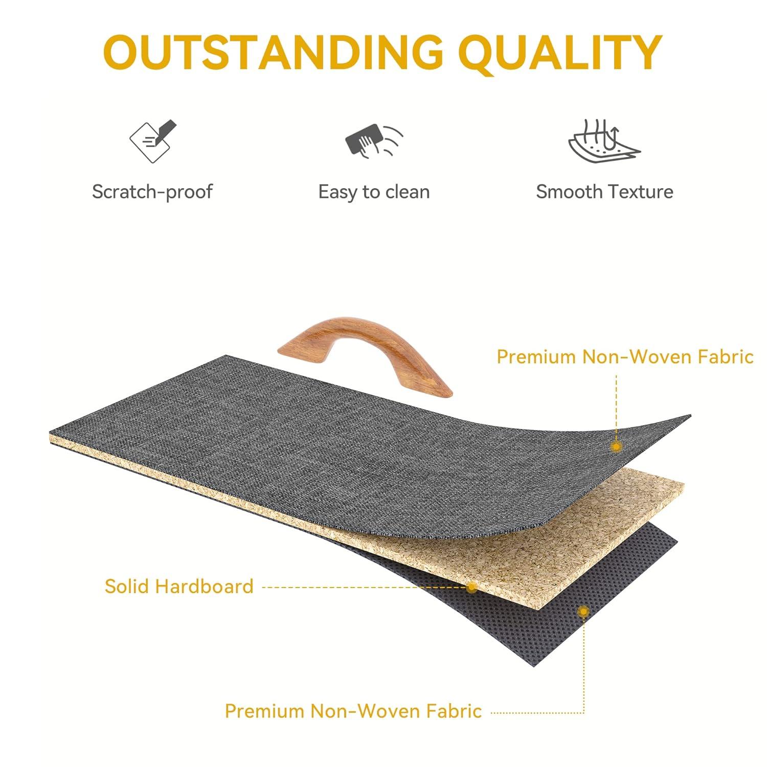 8-Drawer Fabric Dresser with Sturdy Steel Frame and Wooden Top, Tall Double Dresser for Bedroom, Closet, or Living Room, Easy-Pull Handles for Convenient Storage