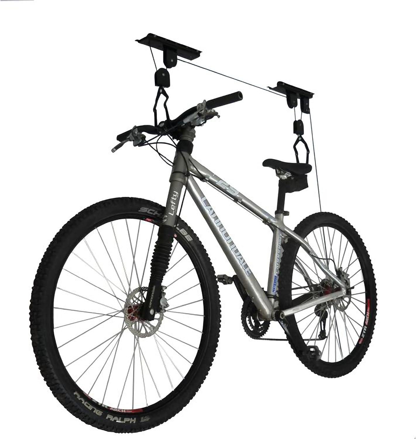 2005 Products Heavy Duty Bike Lift Hoist for Garage Storage 100 lbs Mountain Bicycle