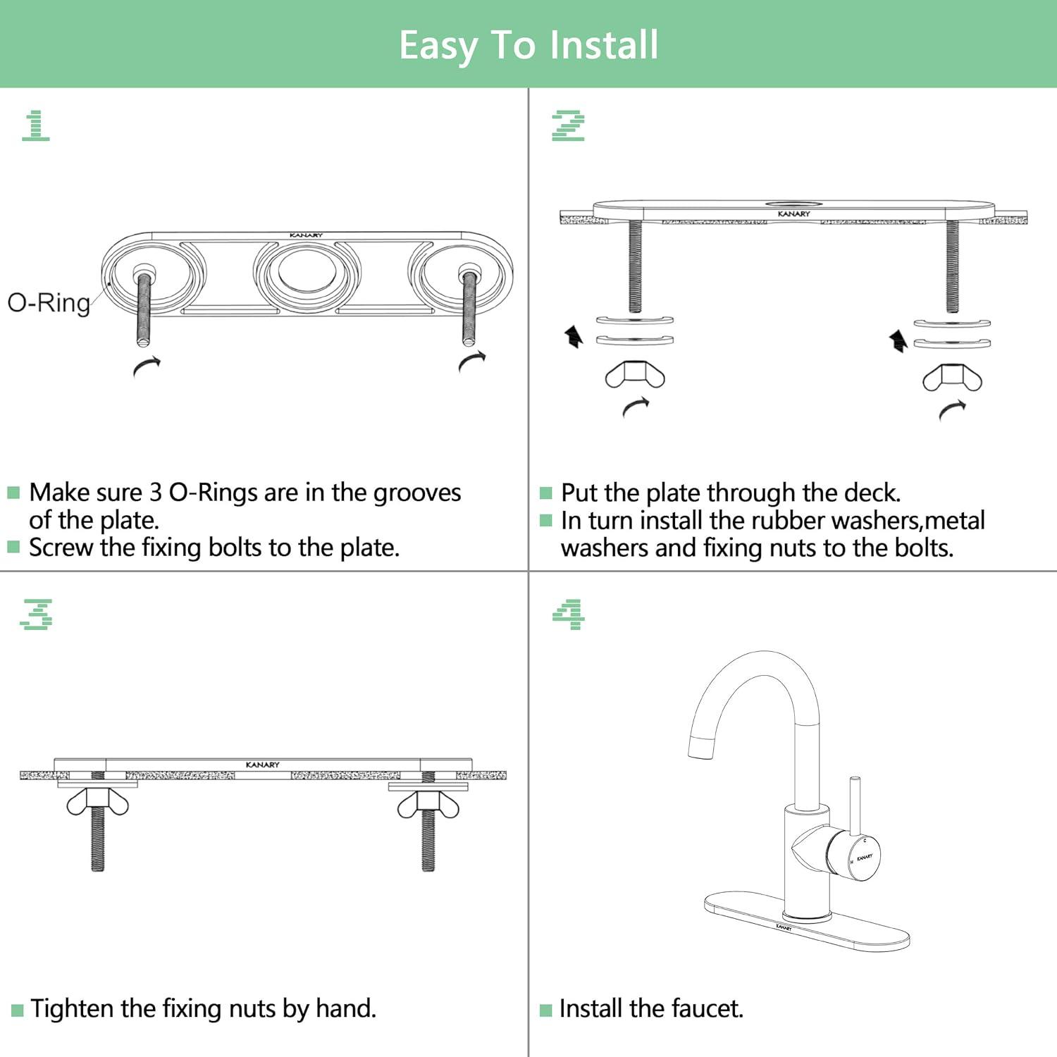 Kitchen and Bathroom Sink Deck Plate