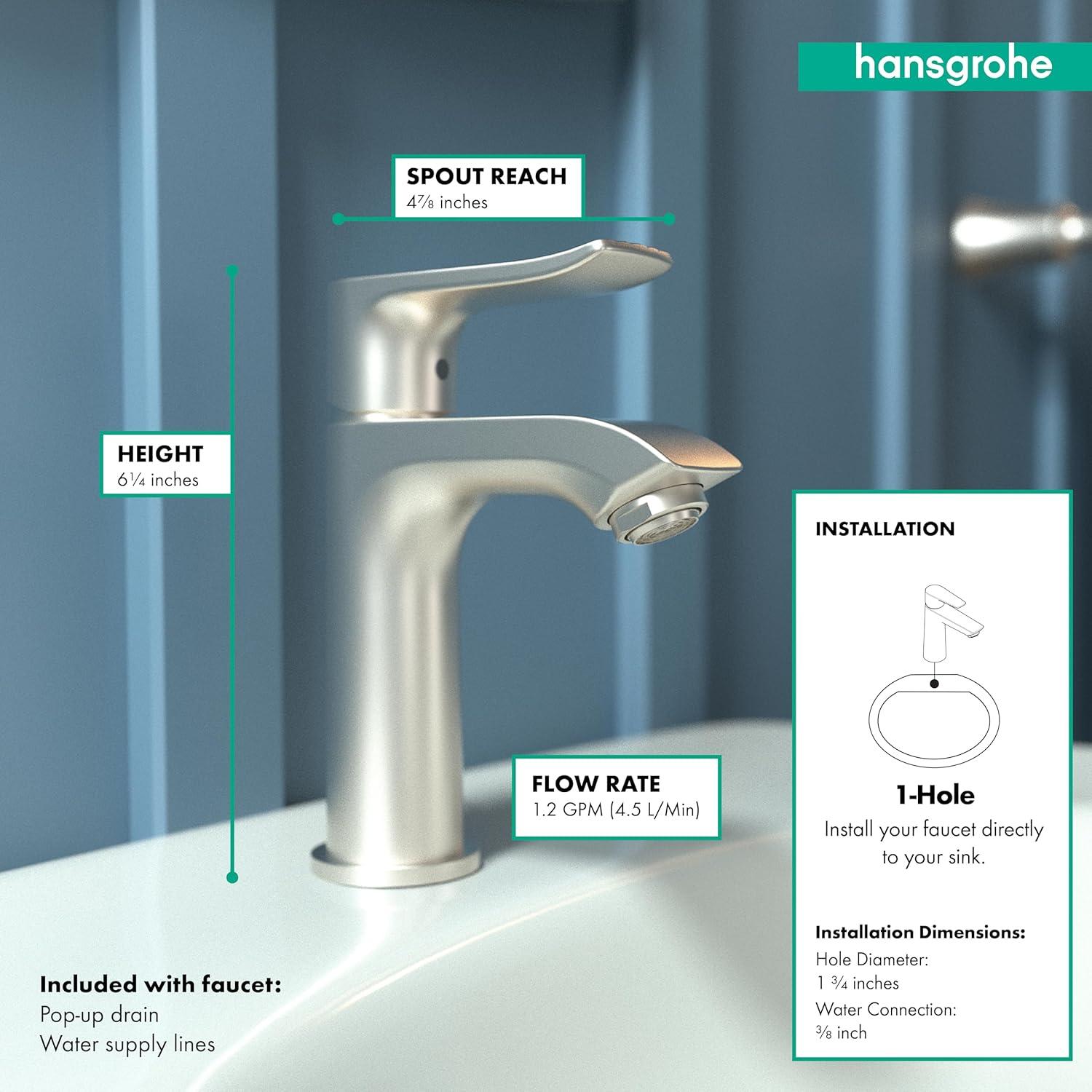 Metris Single Hole Bathroom Faucet