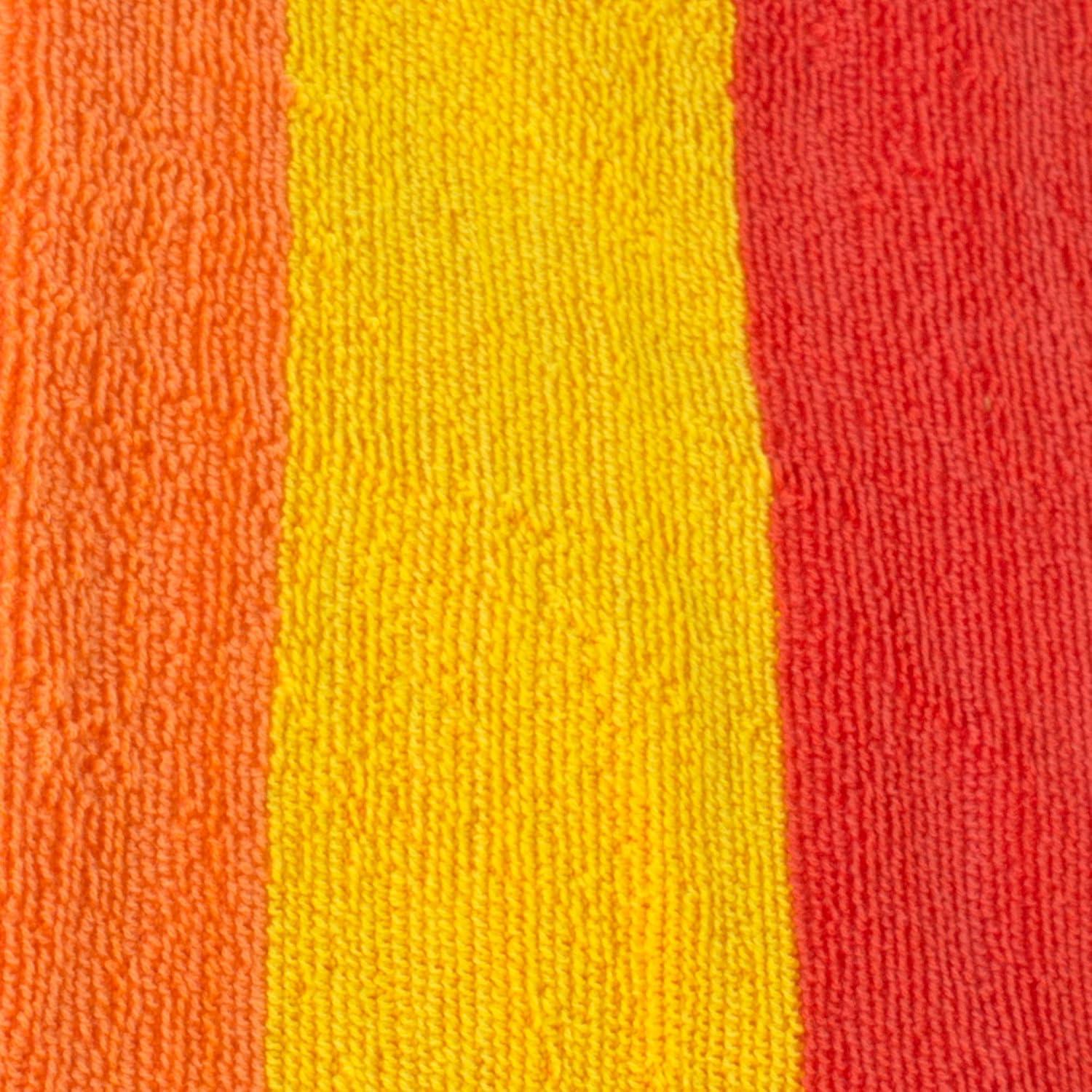 DII Cabana Orange Stripe Beach Towel