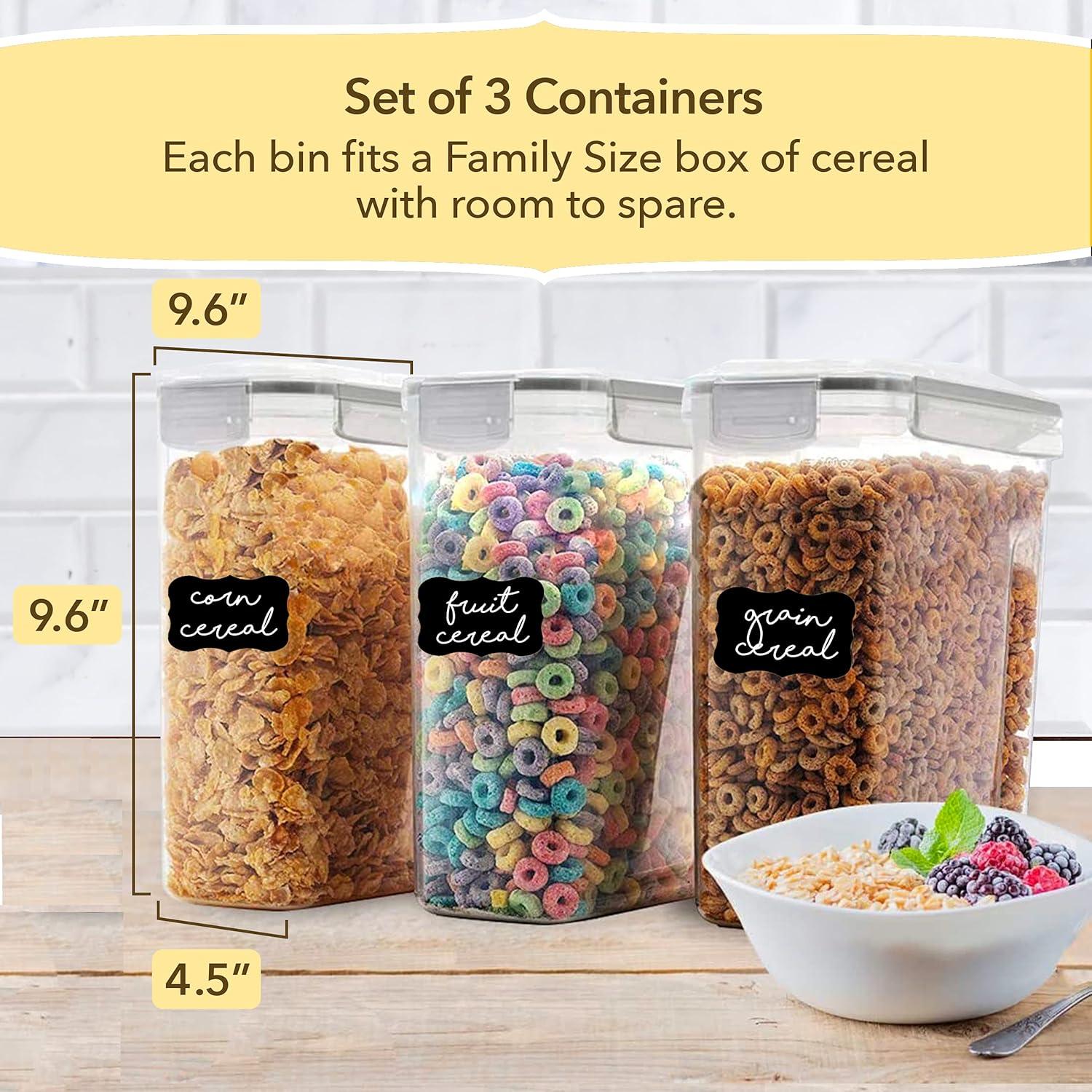 Simply Gourmet Food Storage Containers for Kitchen Organization - Pack of 7 BPA-Free Airtight Organizers for Flour, Sugar, Coffee & More - Includes Labels & Marker 7pack