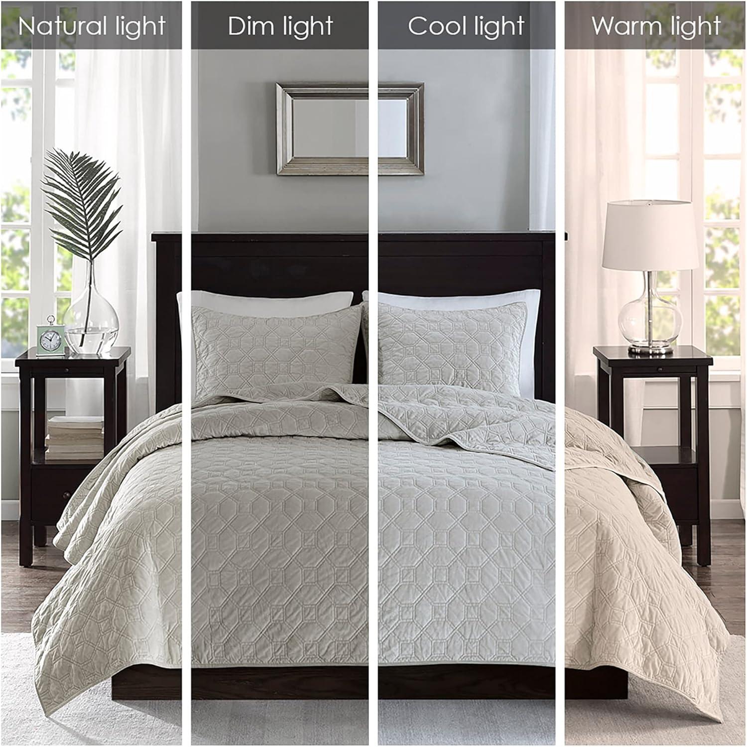 Harper 3 Piece Velvet Quilt Set