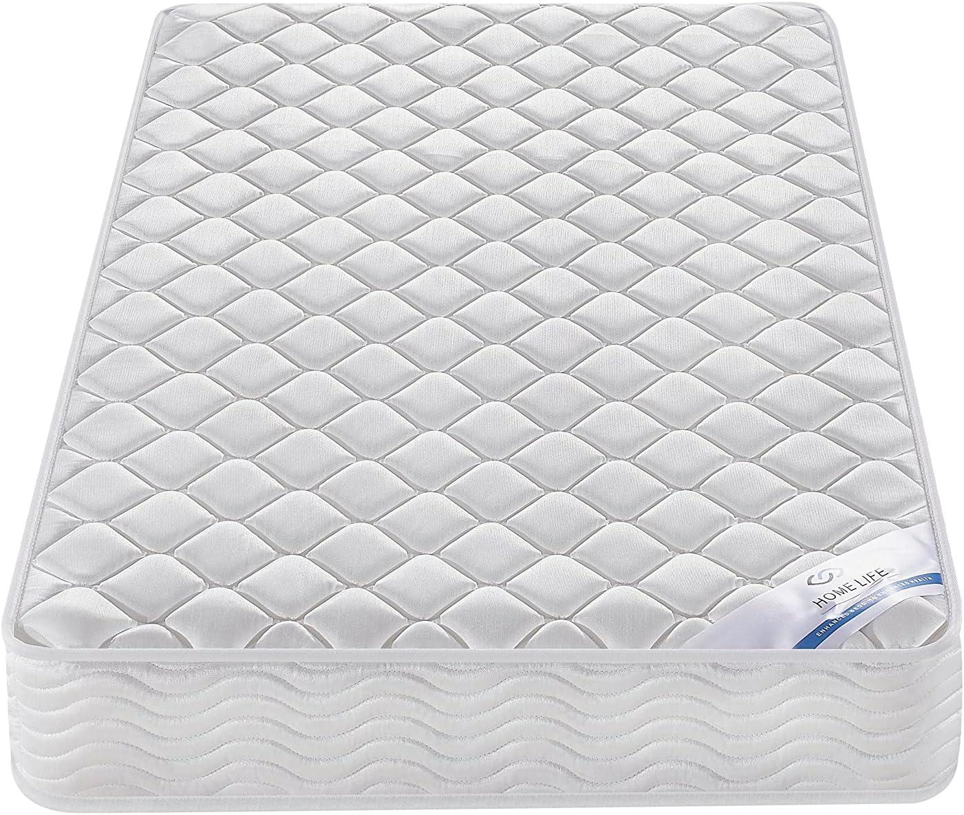 Oliver & Smith 6 Inch Twin XL Mattress - Bonnell Springs Hybrid Twin XL Size Mattress - High Density Foam Medium Firm - Polyester Cover Euro Top Mattress - Mattress in A Box
