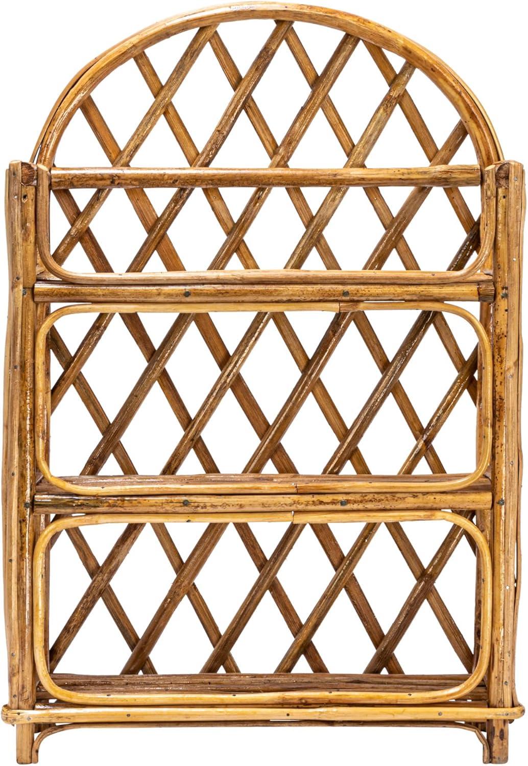 Bloomingville Rattan Wall Shelf with 3 Shelves