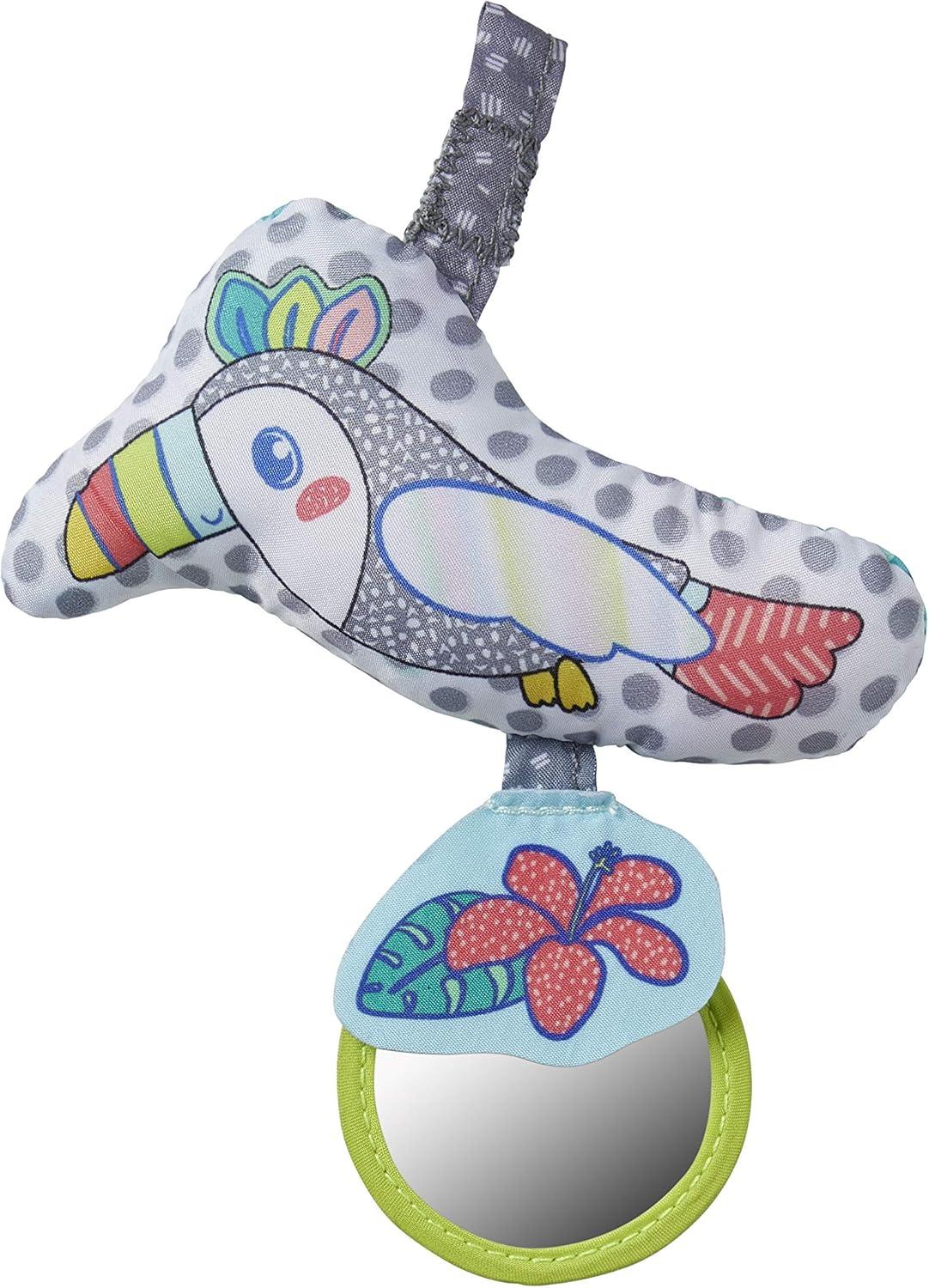 Infantino 2-in-1 Tummy Time & Seated Support Activity Gym for Ages 6-12 Months, Multicolor Toucan