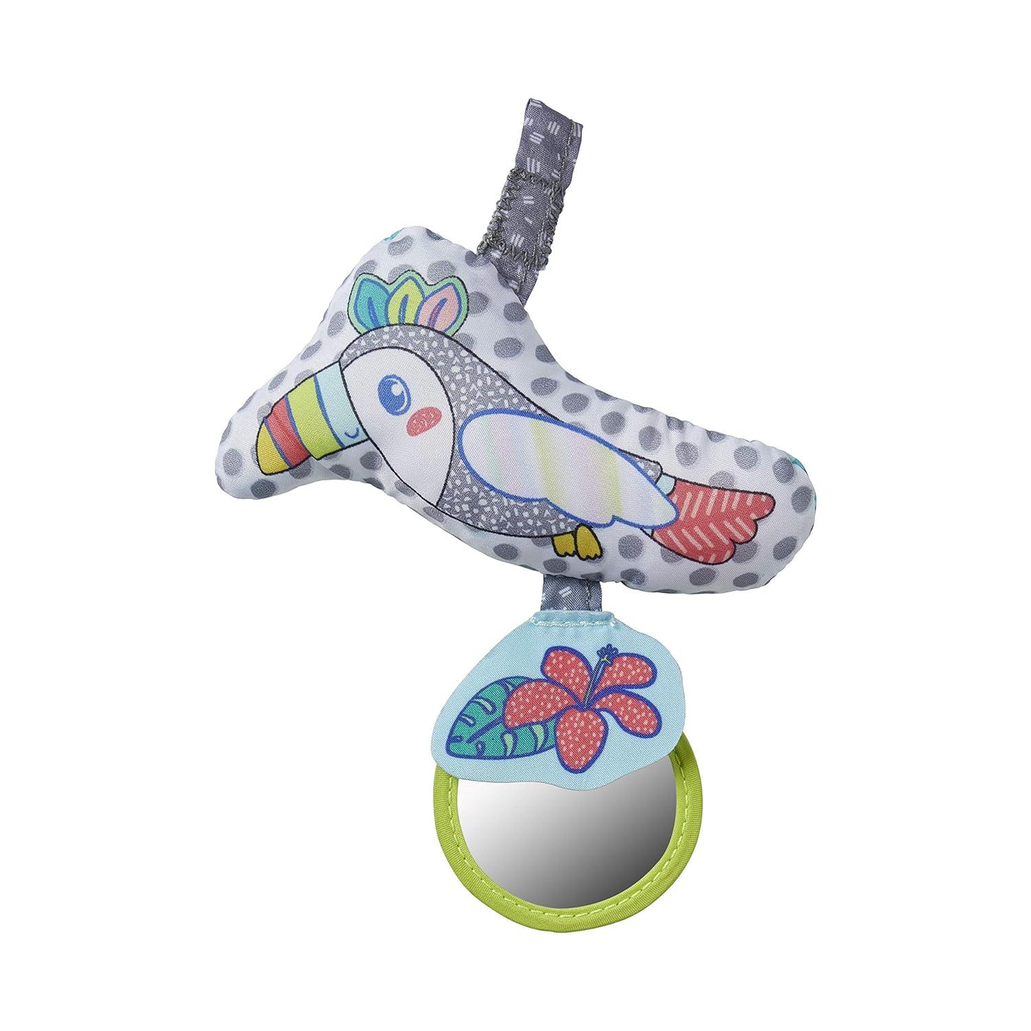 Infantino 2-in-1 Tummy Time & Seated Support Activity Gym for Ages 6-12 Months, Multicolor Toucan