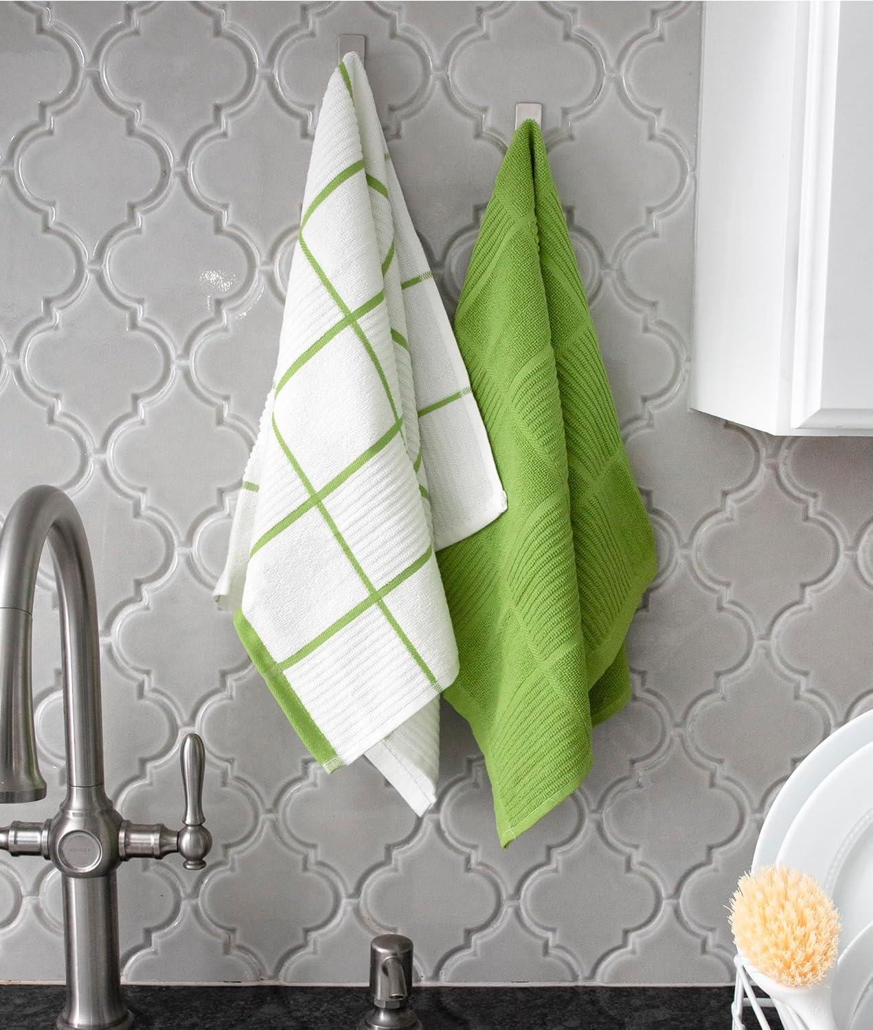 T-fal Solid and Check Dish Cloth
