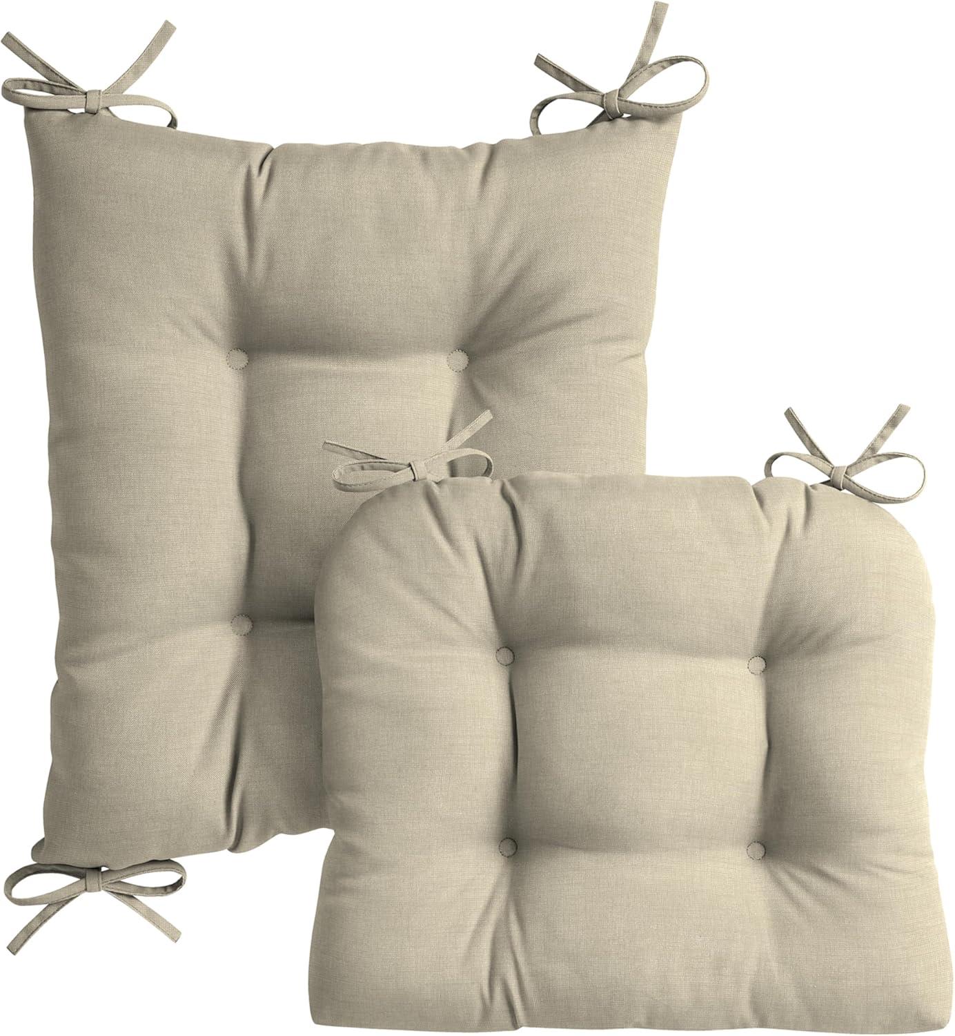 ARDEN Arden Plush Indoor/Outdoor Rocking Chair Cushion Set, 18 x 20