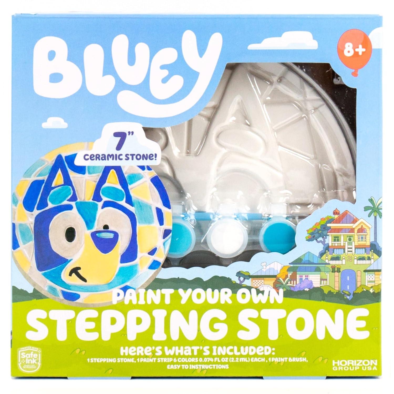 Bluey Ceramic Stepping Stone Painting Kit for Kids