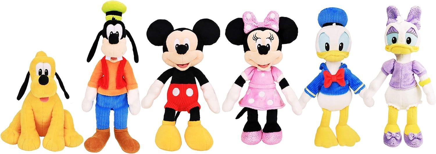 Disney Mickey Mouse Plush Toy with Red Shorts and Yellow Shoes