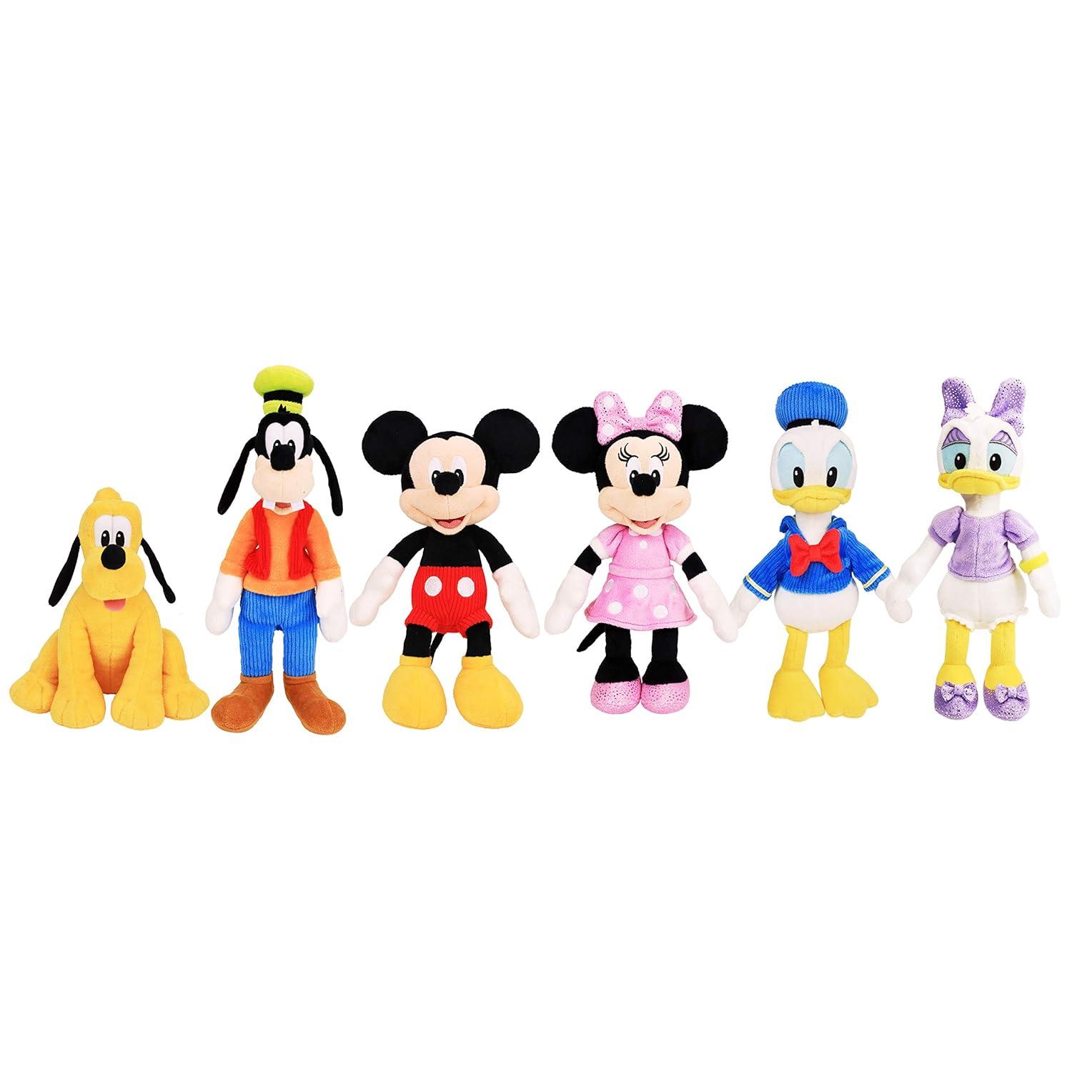 Disney Mickey Mouse Plush Toy with Red Shorts and Yellow Shoes