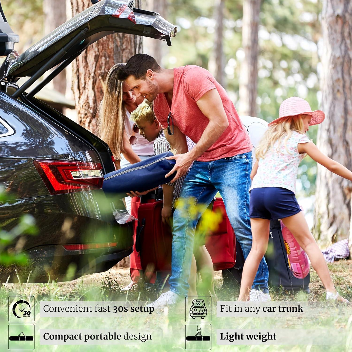 Tranquillo Adjustable Hammock Stand, Collapsible Camping Hammock and Stand, 650 lbs Capacity Deluxe Double Hammock Stand for 2 Persons, Portable Everywhere Easy Assembly Non-Slip and Noise-Free, Grey