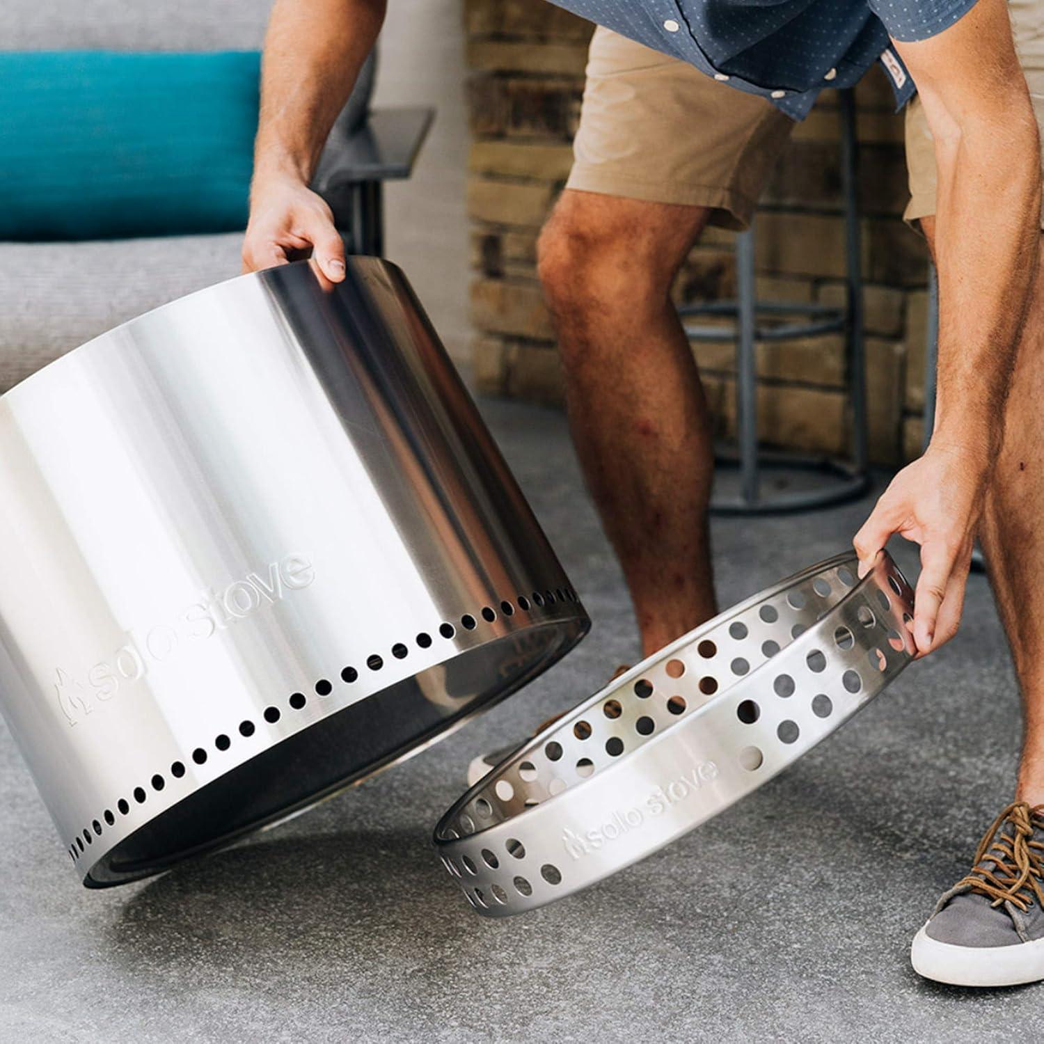 Ranger Stand Stainless Steel Fire Pit Accessory Ranger Fireplace Tools for Firepits and Fire Pits Outdoor Prefect for Your Outdoor Fireplace