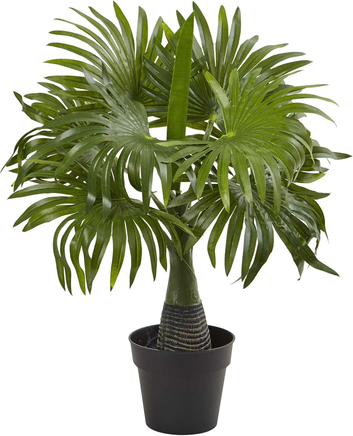 HomeStock Country Cottage 16In. Mini Fountain Palm Artificial Plant