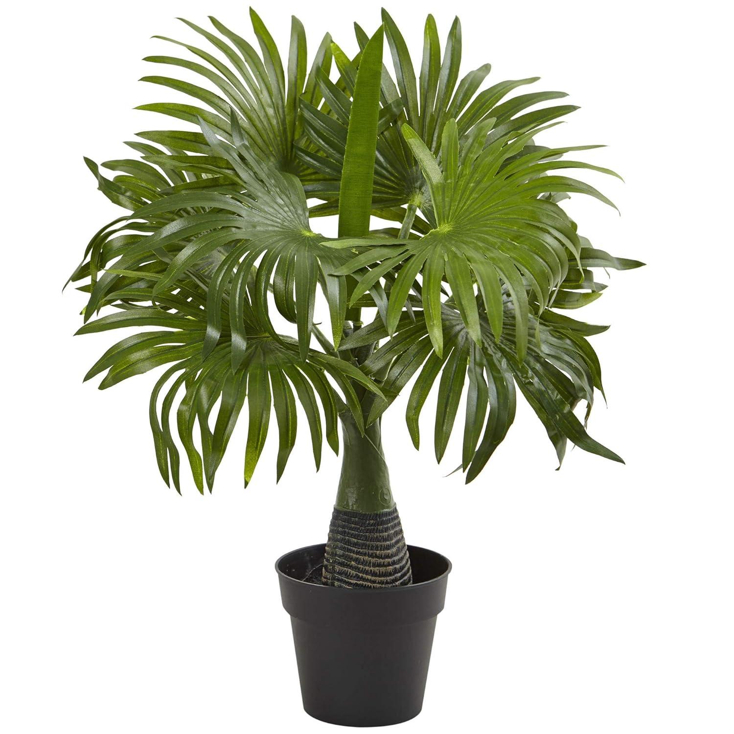 HomeStock Country Cottage 16In. Mini Fountain Palm Artificial Plant