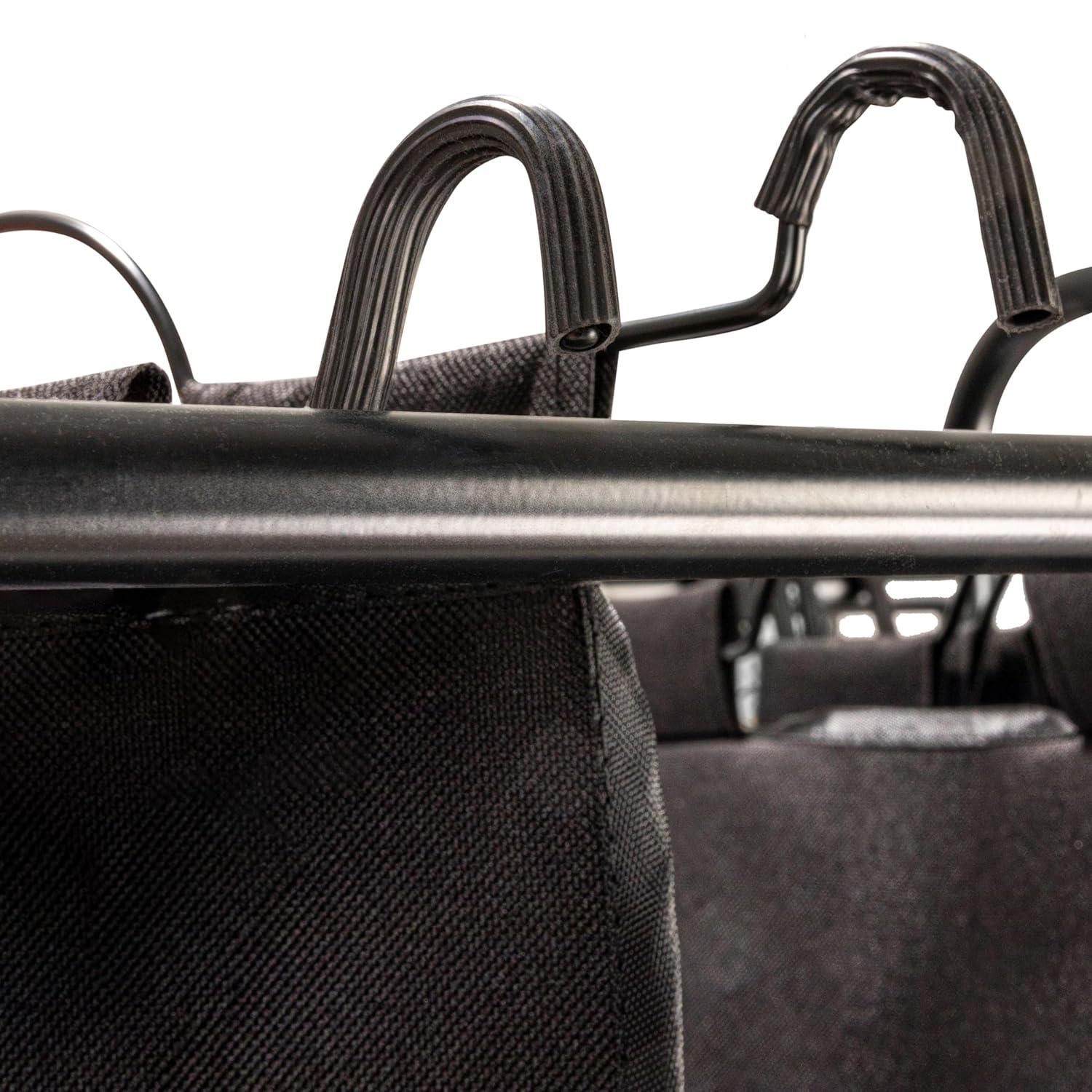 Rolling Laundry Sorter, 4 Bag Laundry Sorter Cart with Washable and Removable Bags, Black