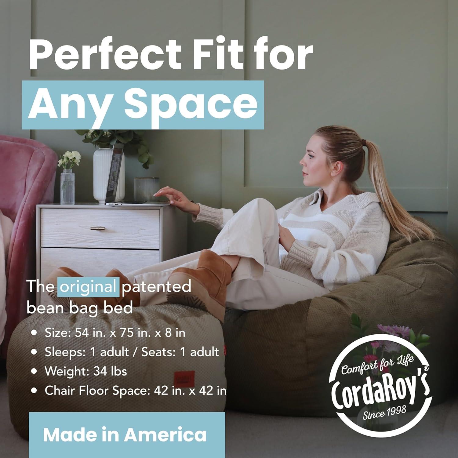 CordaRoy's CordaRoy's Chenille Convertible Bean Bag Chair