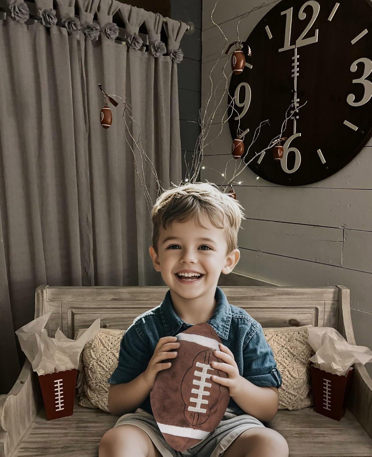 CatchStar Baby Football Plush Toys: Boy Stuffed Sports Throw Pillows Stuff Balls