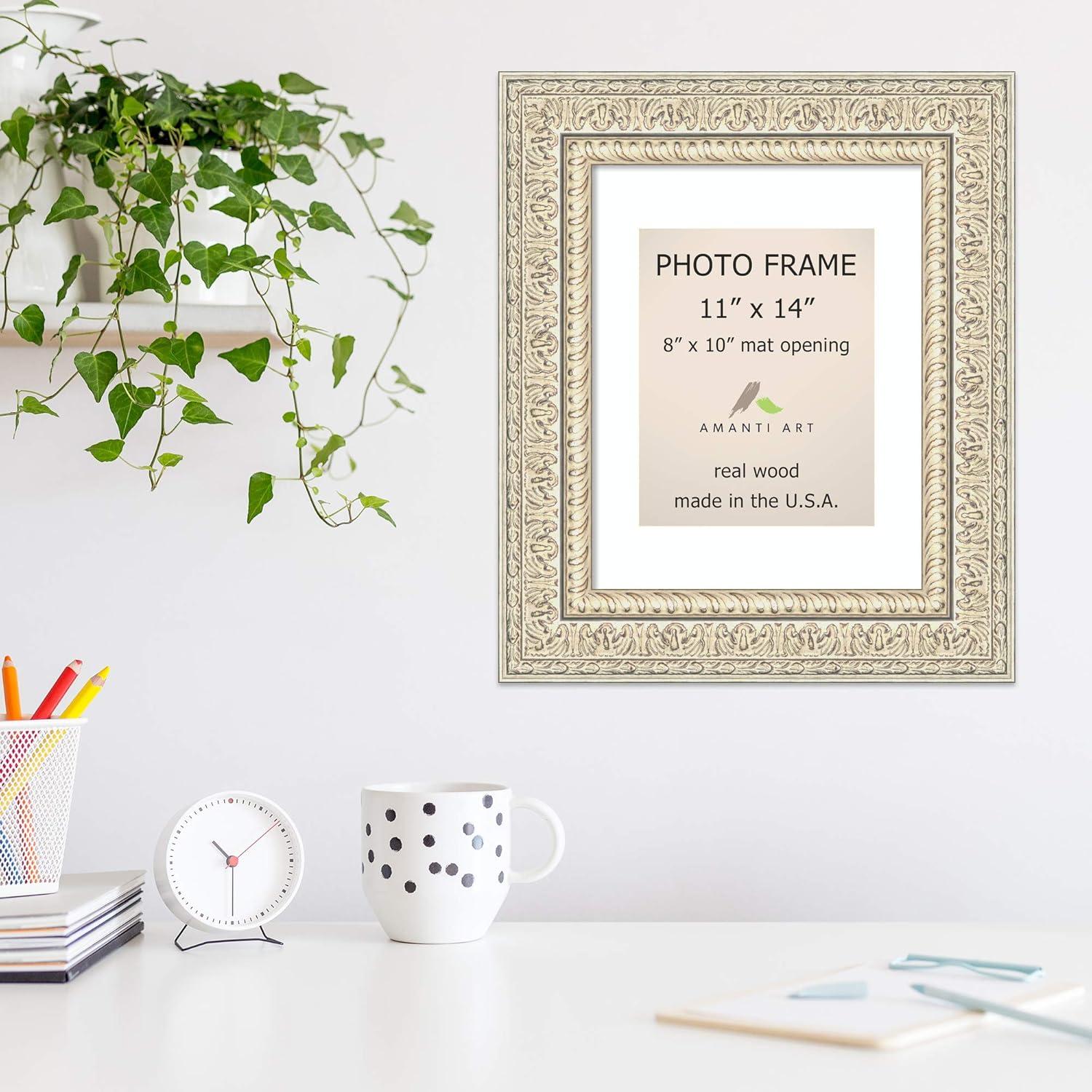 Amanti Art Fair Baroque Cream Wood Picture Frame