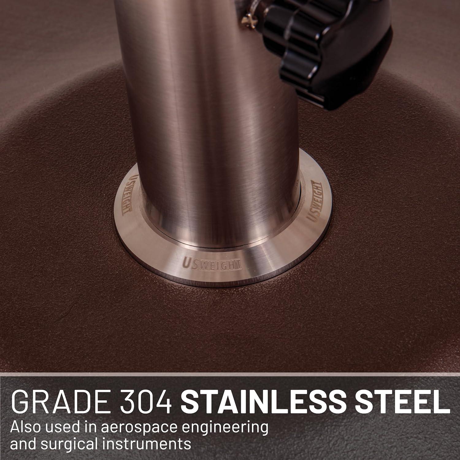 US Weight Fillable 120lb Capacity Free Standing Patio Umbrella Base