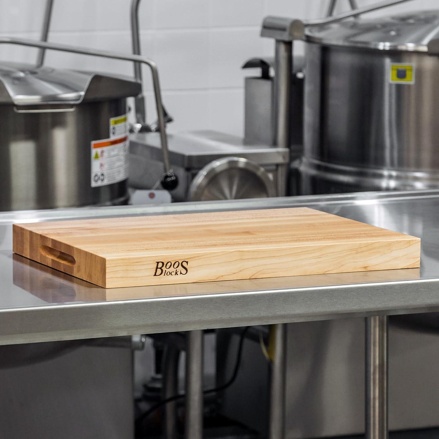 John Boos - R2015 Platinum Commercial Series Maple Wood Edge Grain Reversible Cutting Board, 20 Inches x 15 Inches x 1.75 Inches