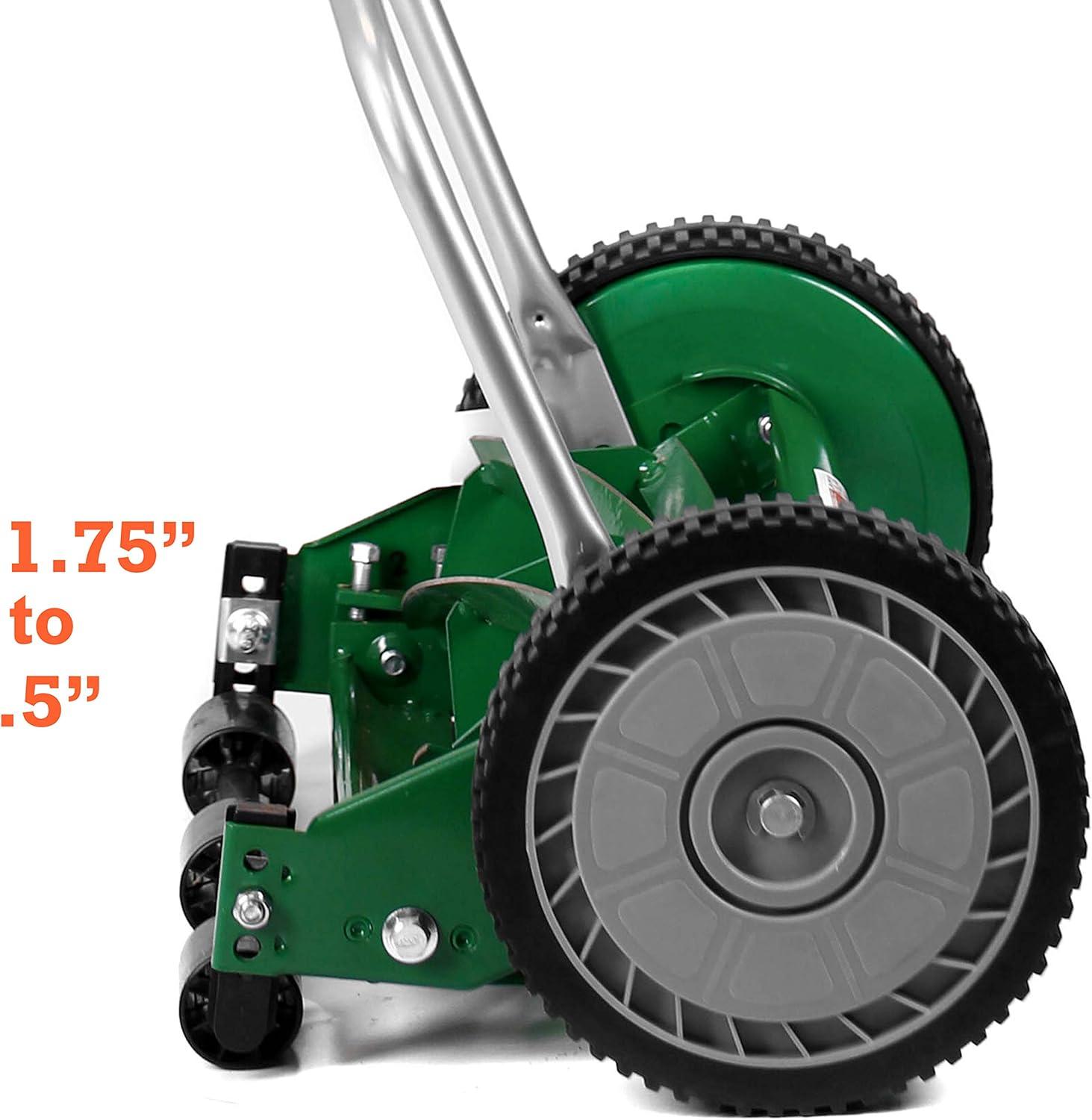 Scotts Green 14-Inch 5-Blade Manual Push Reel Lawn Mower