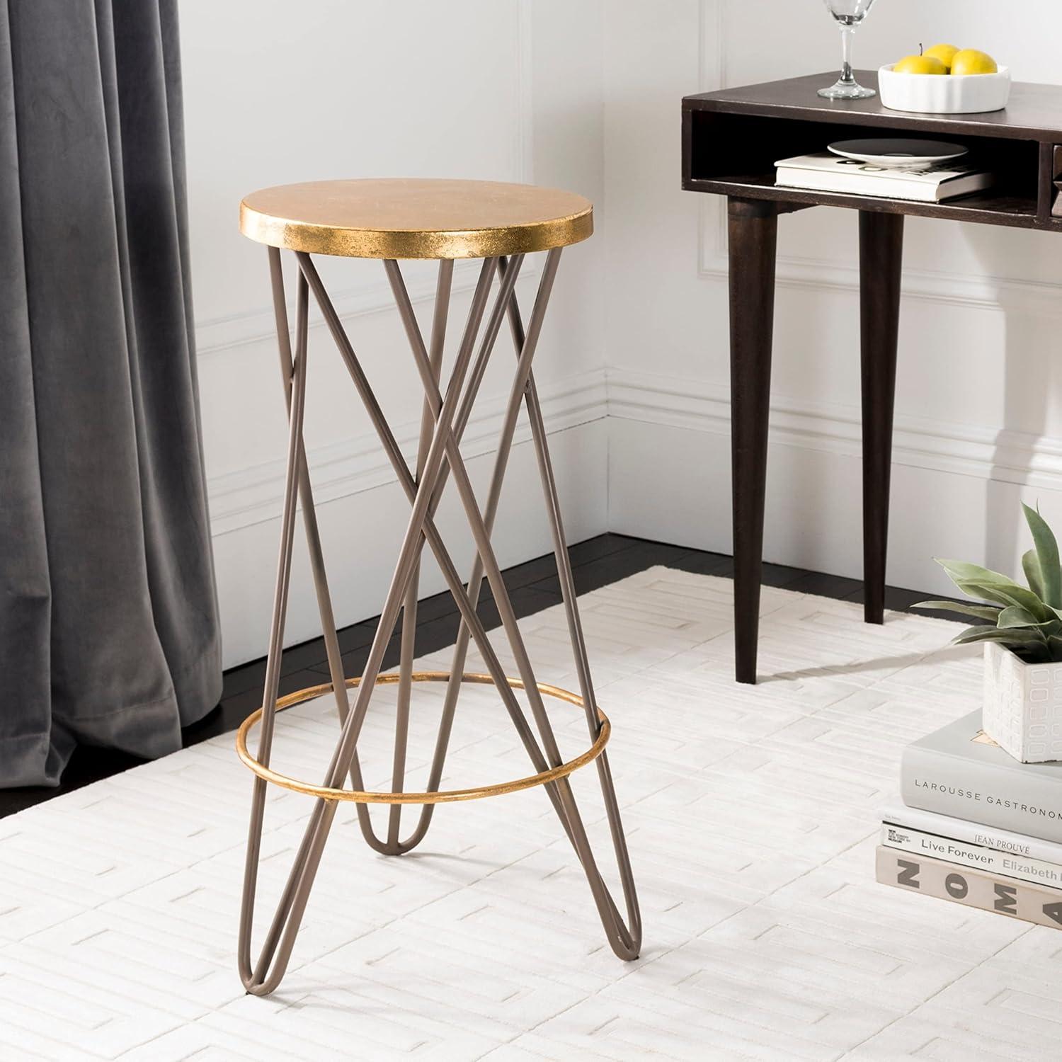 Lorna Gold Leaf Bar Stool  - Safavieh