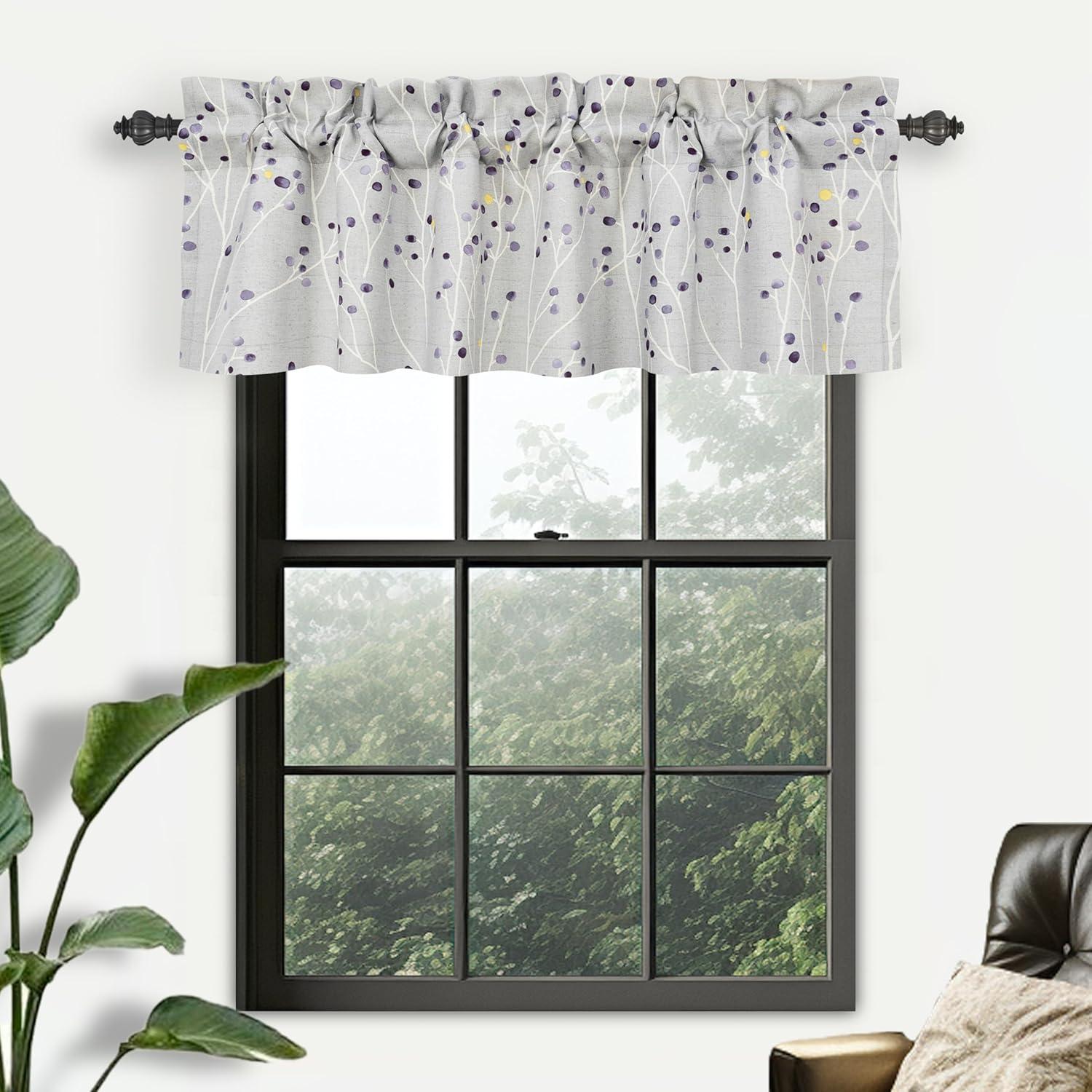 DriftAway Rod Pocket Energy Efficient Valances, 50" x 14"