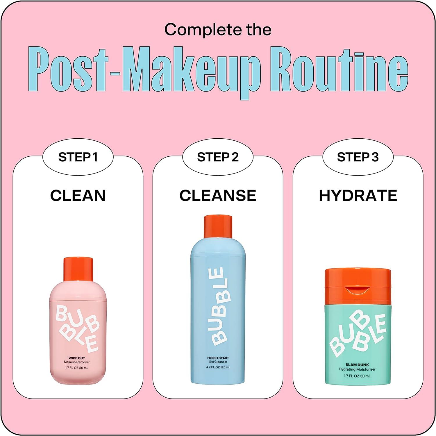 Bubble Skincare Wipe Out Makeup Remover, for All Skin Types, 1.7 fl oz / 50ml
