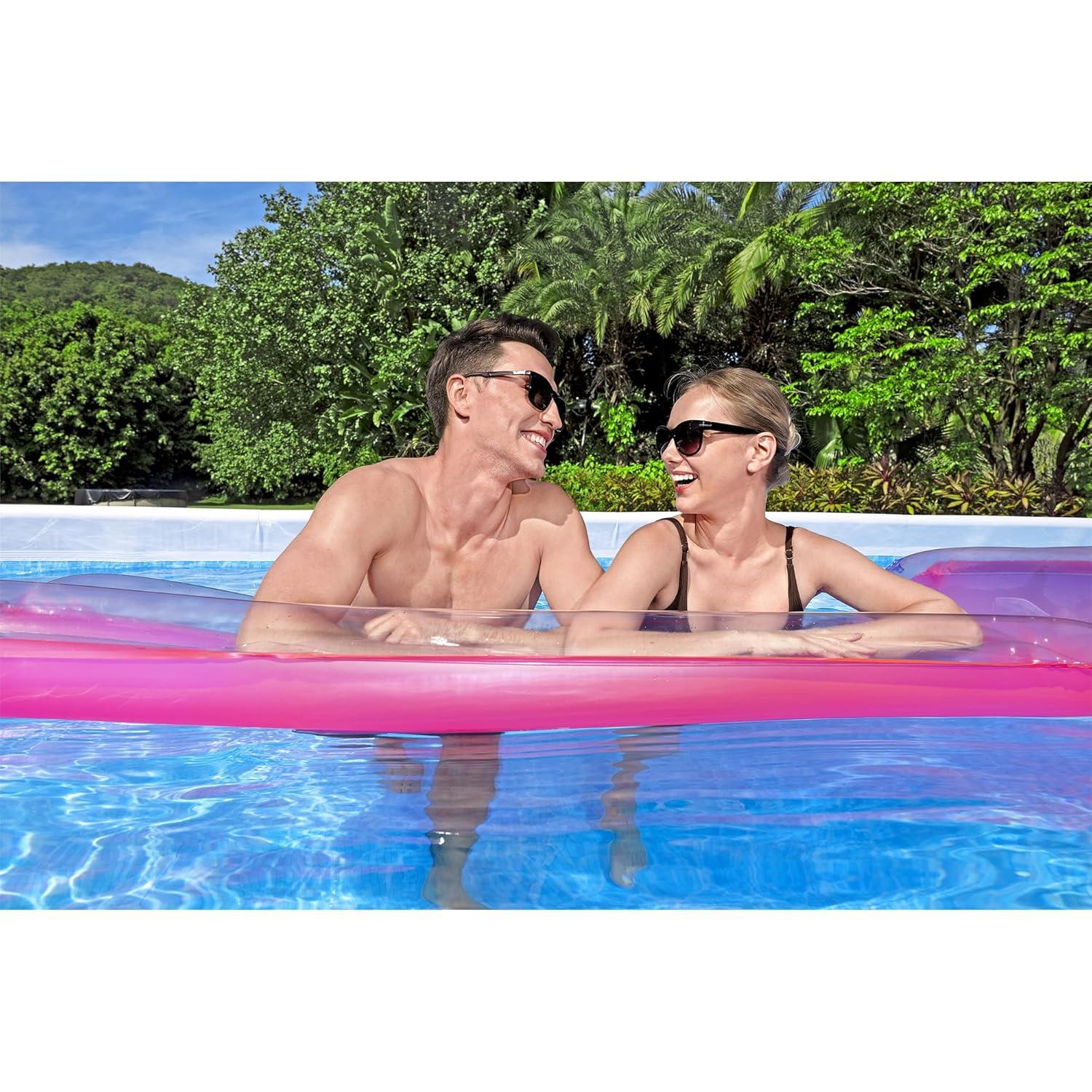 Bestway Power Steel 18' x 9' x 48" Rectangular Above Ground Pool Set