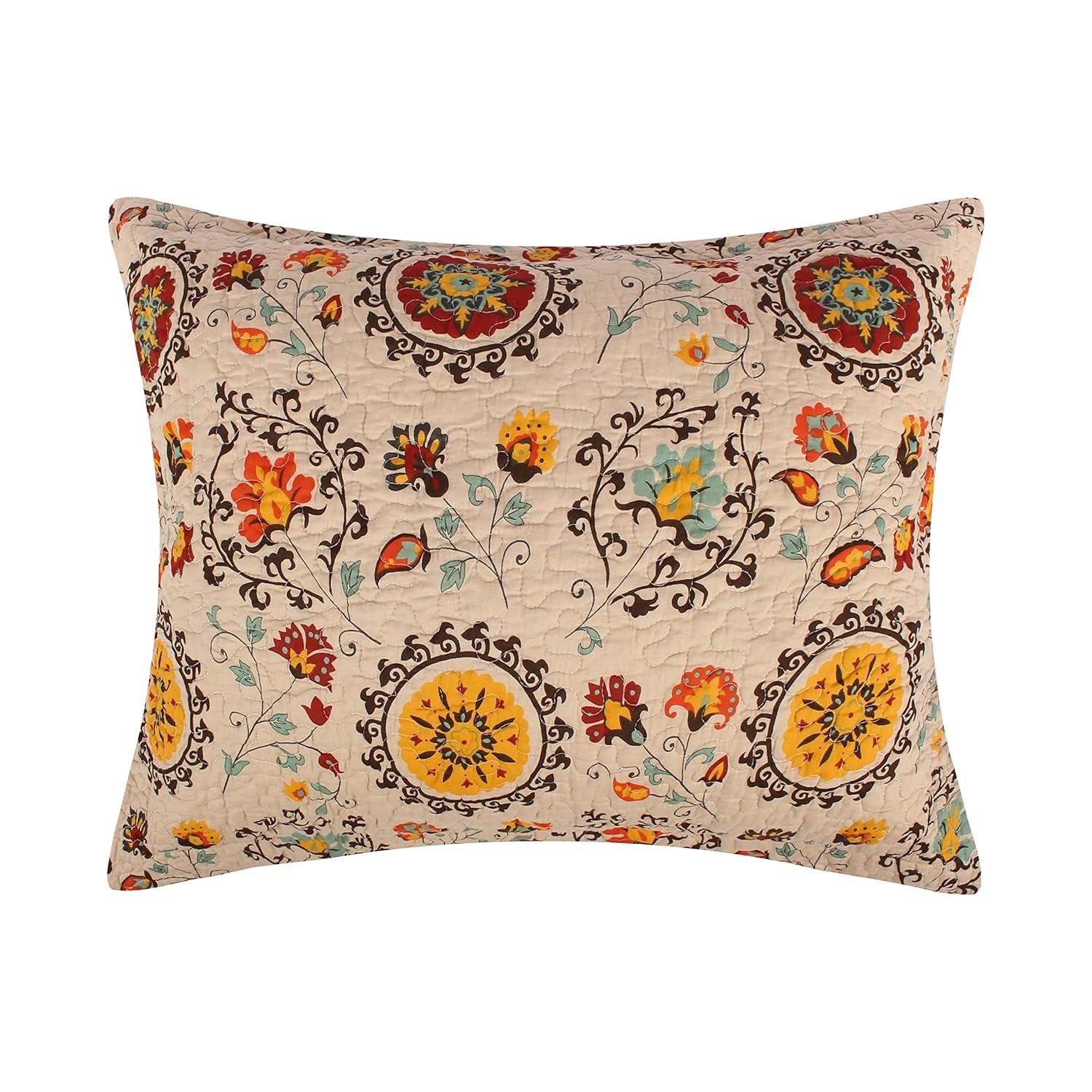 Greenland Home Fashions Andorra Medallion 100% Cotton Sham